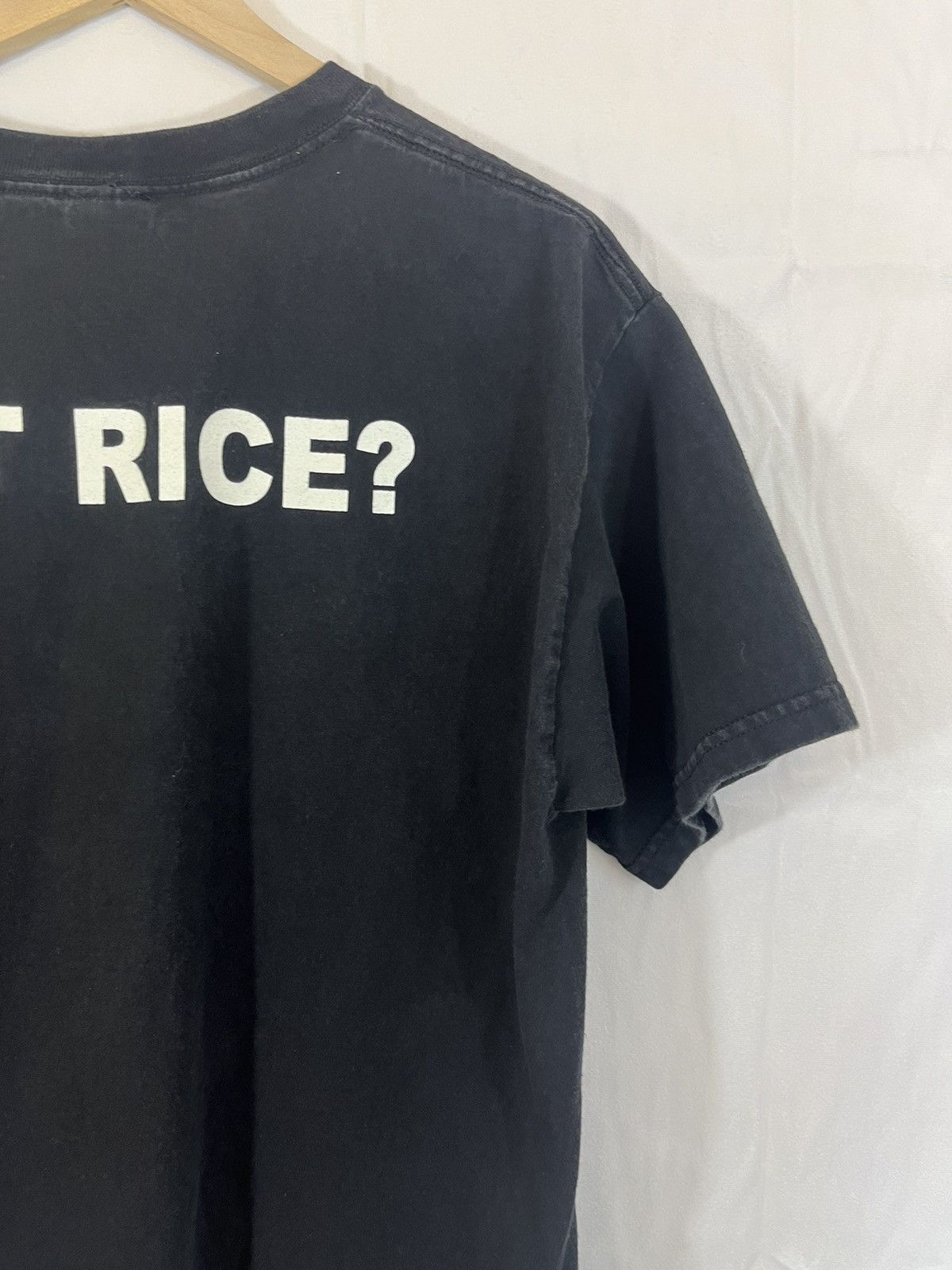 Vintage Vintage GOT RICE? Japanese Steakhouse Faded Black Tee Size US L / EU 52-54 / 3 - 9 Thumbnail