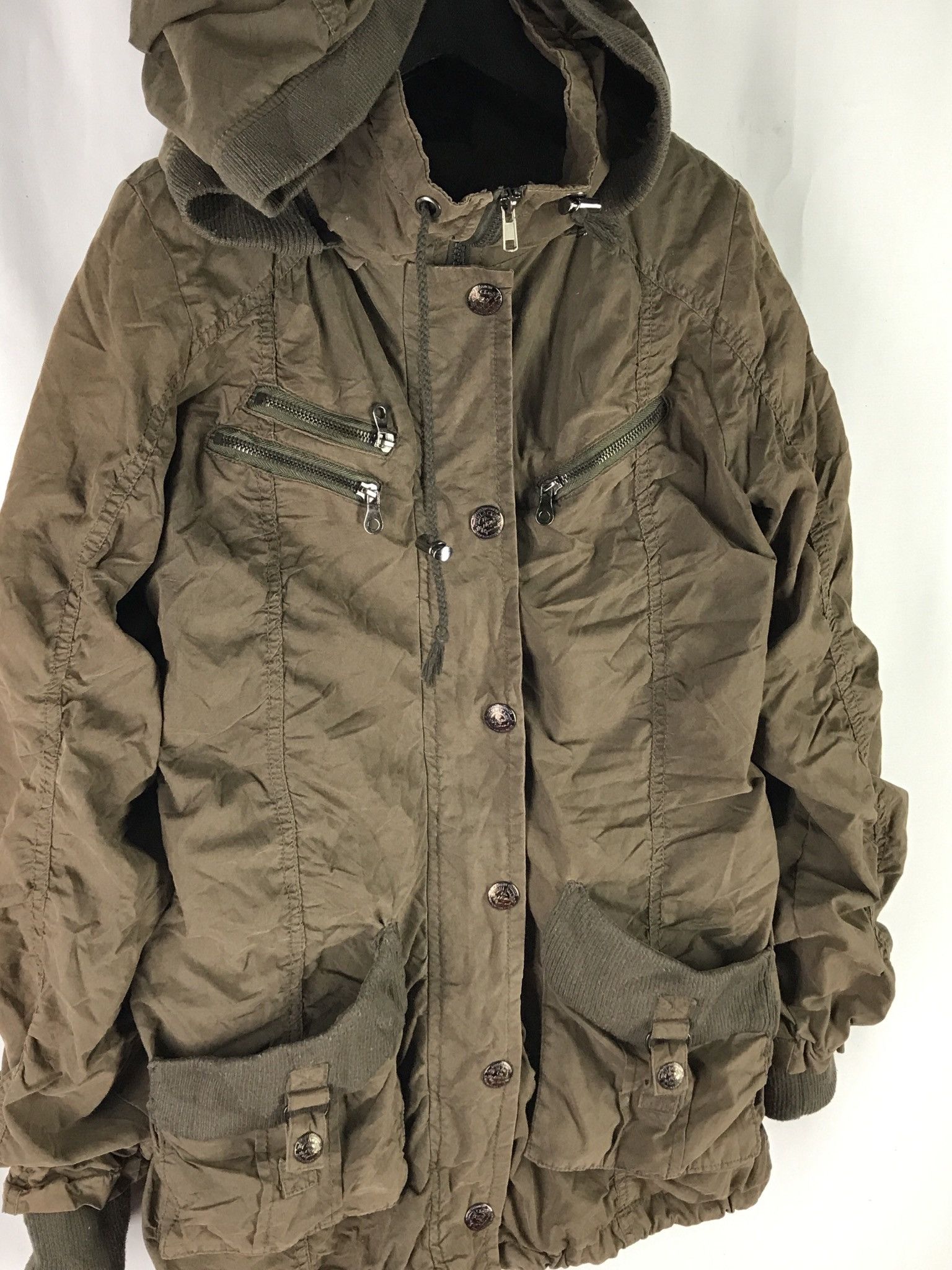 Japanese Brand SKY BOMBER TACTICAL TWILL JACKET PARKA HOODIE Size US S / EU 44-46 / 1 - 2 Thumbnail