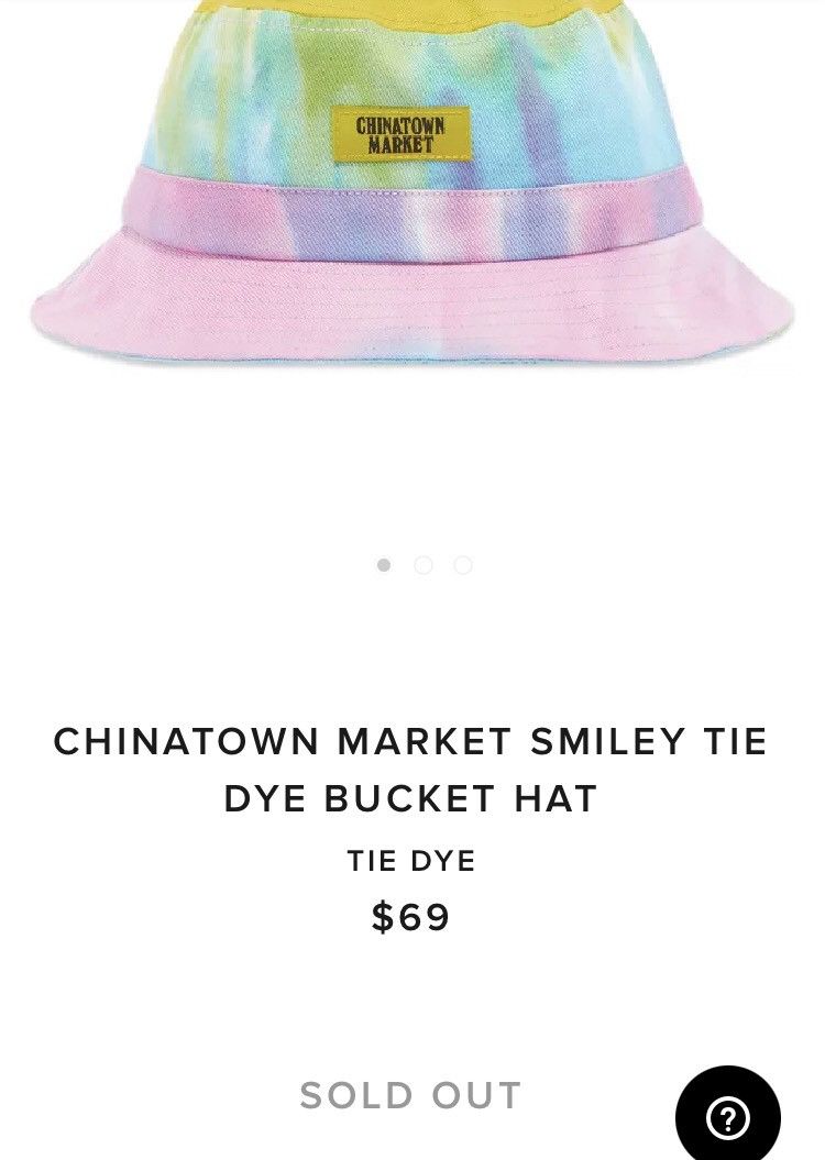 Market Chinatown Market Smiley Tie Dye Bucket Hat Size ONE SIZE - 2 Thumbnail