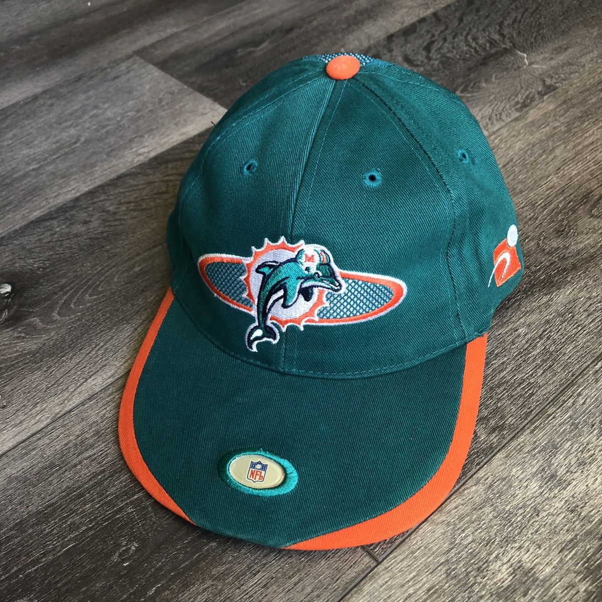 NFL Vintage 1990s NFL Miami Dolphins Sports Specialties Logo Hat Size ONE SIZE - 1 Thumbnail