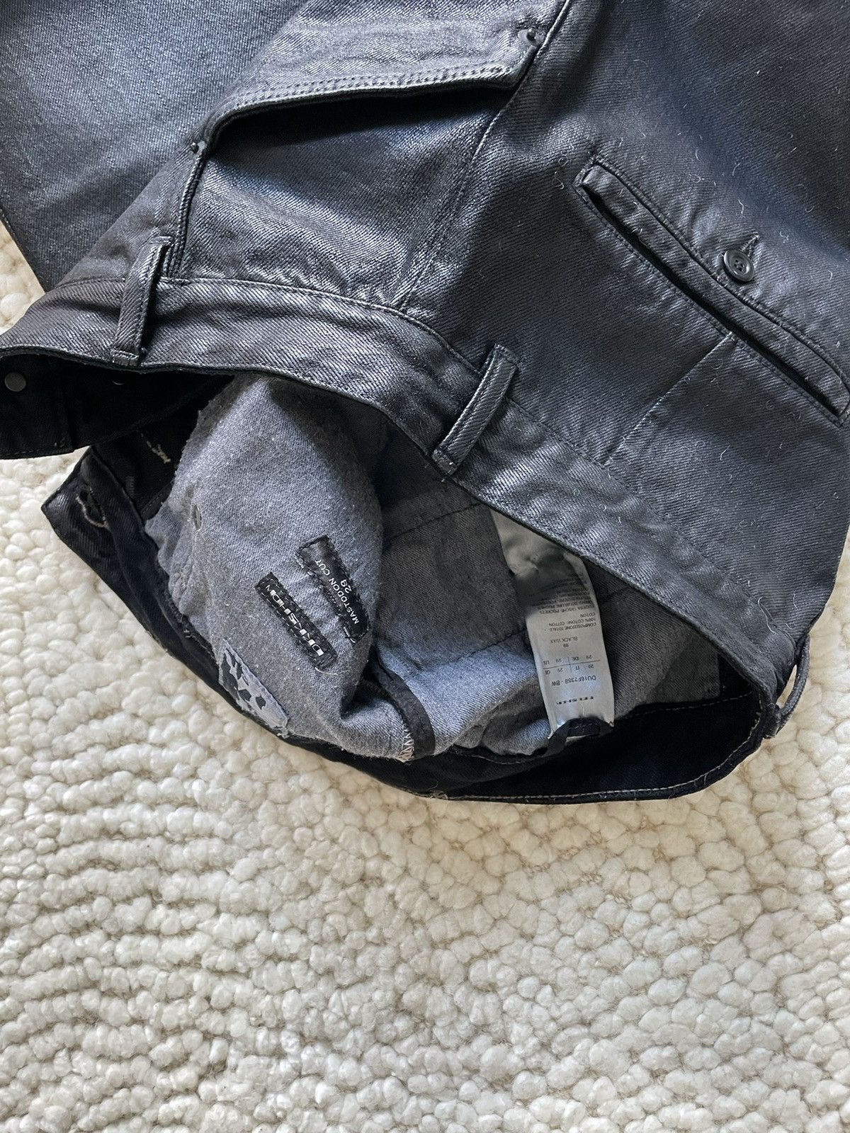 Rick Owens Drkshdw Rick Owens Mastodon Cut Waxed Denim SS17 Size US 29 - 9 Thumbnail