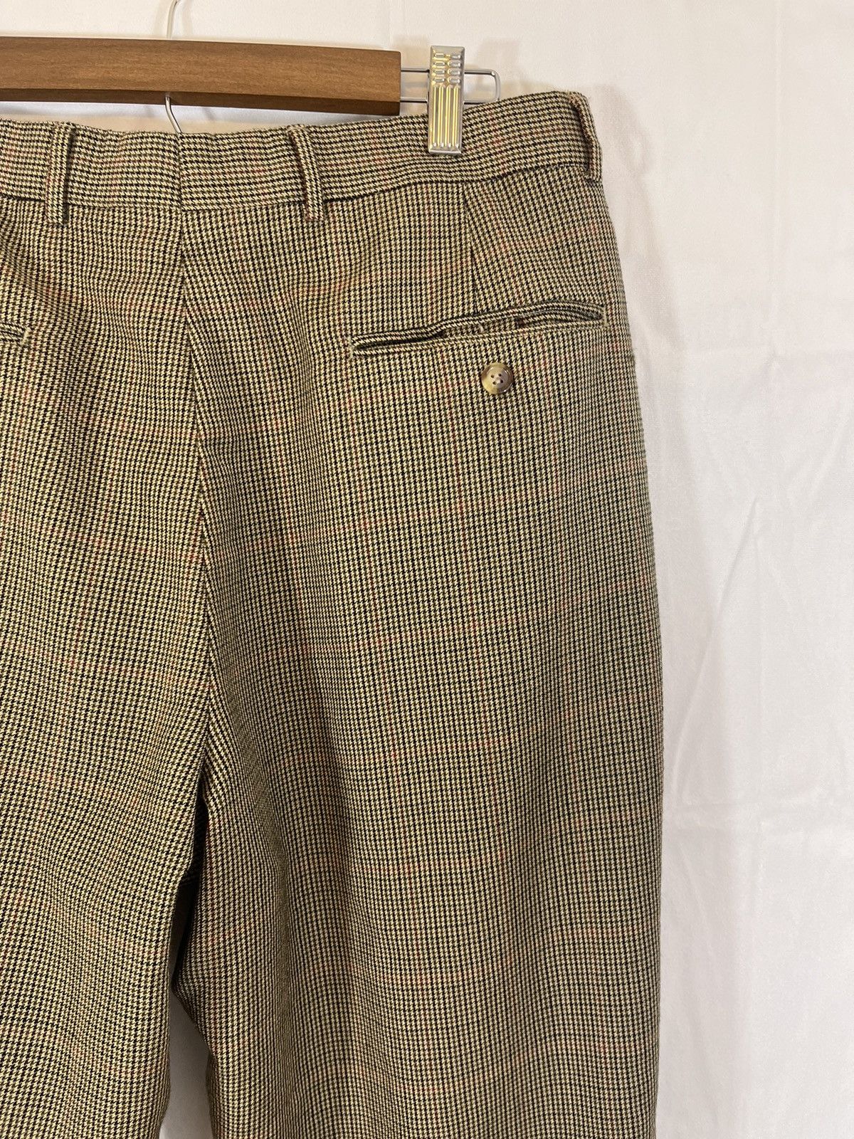Vintage Distressed Tweed Pattern Faded Vintage Dress Pants Size US 34 / EU 50 - 12 Thumbnail