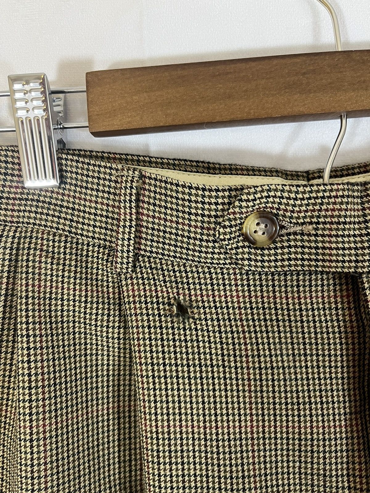 Vintage Distressed Tweed Pattern Faded Vintage Dress Pants Size US 34 / EU 50 - 8 Thumbnail