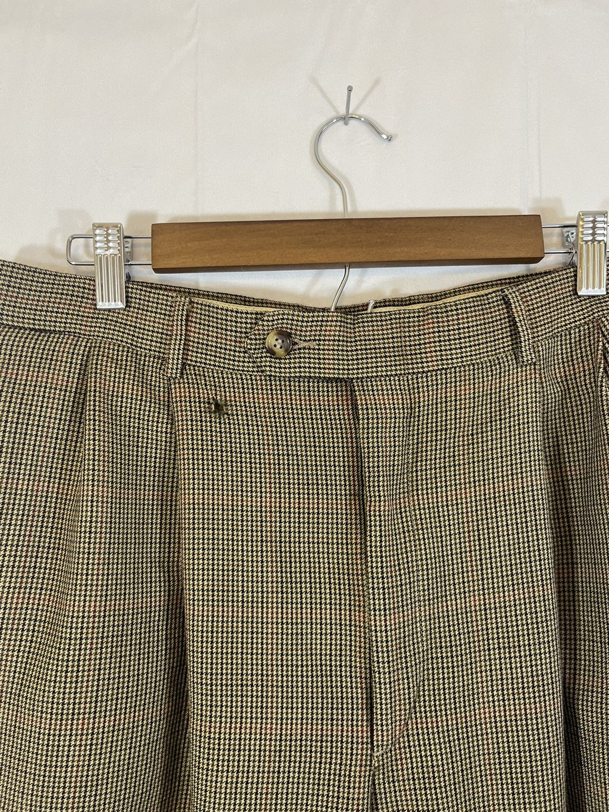 Vintage Distressed Tweed Pattern Faded Vintage Dress Pants Size US 34 / EU 50 - 3 Thumbnail