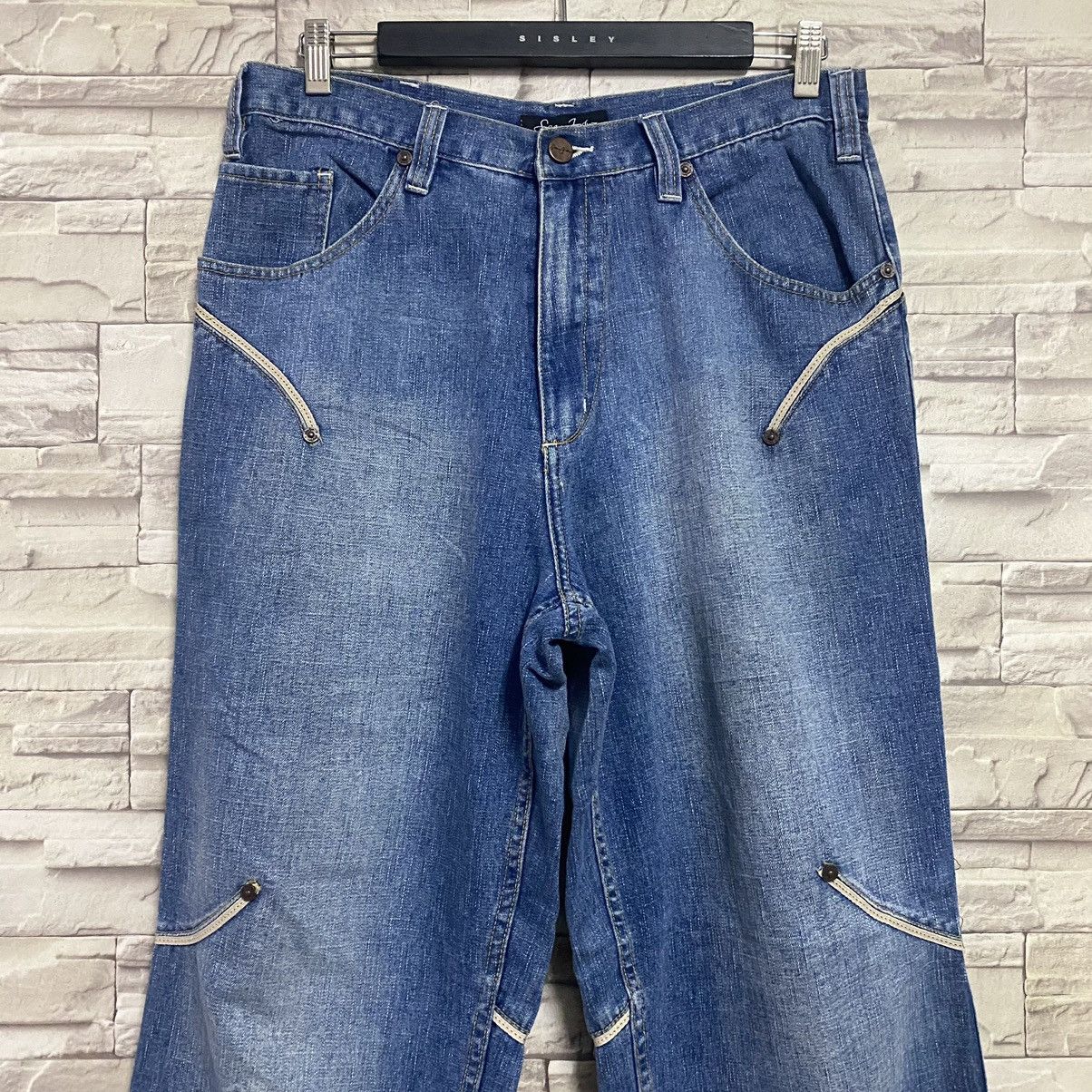 Sean John Vintage Sean John Denim Baggy Jeans Size US 33 - 4 Thumbnail