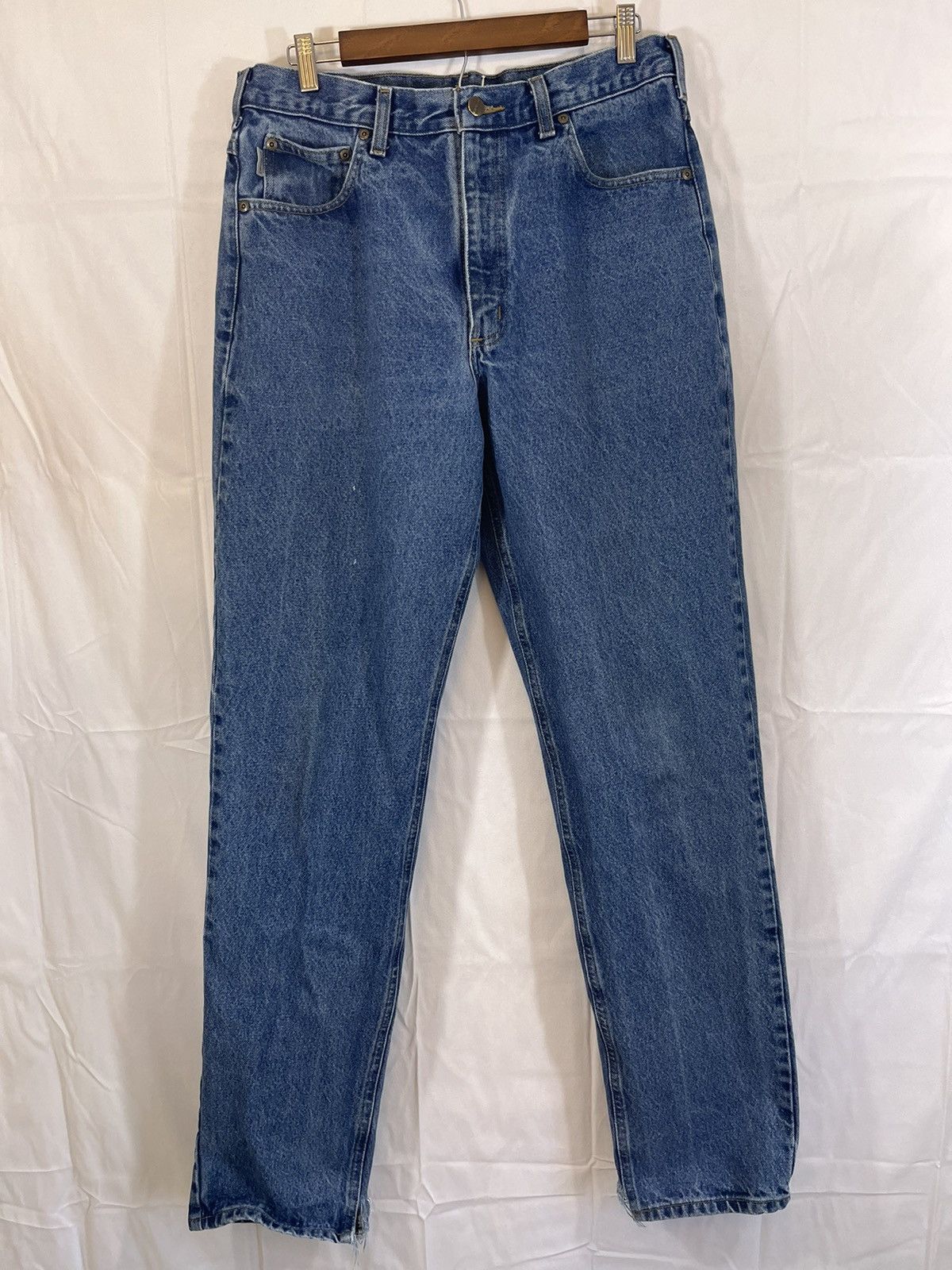 Carhartt Carhartt Distressed Faded Everyday Workwear Jeans Size US 34 / EU 50 - 1 Thumbnail