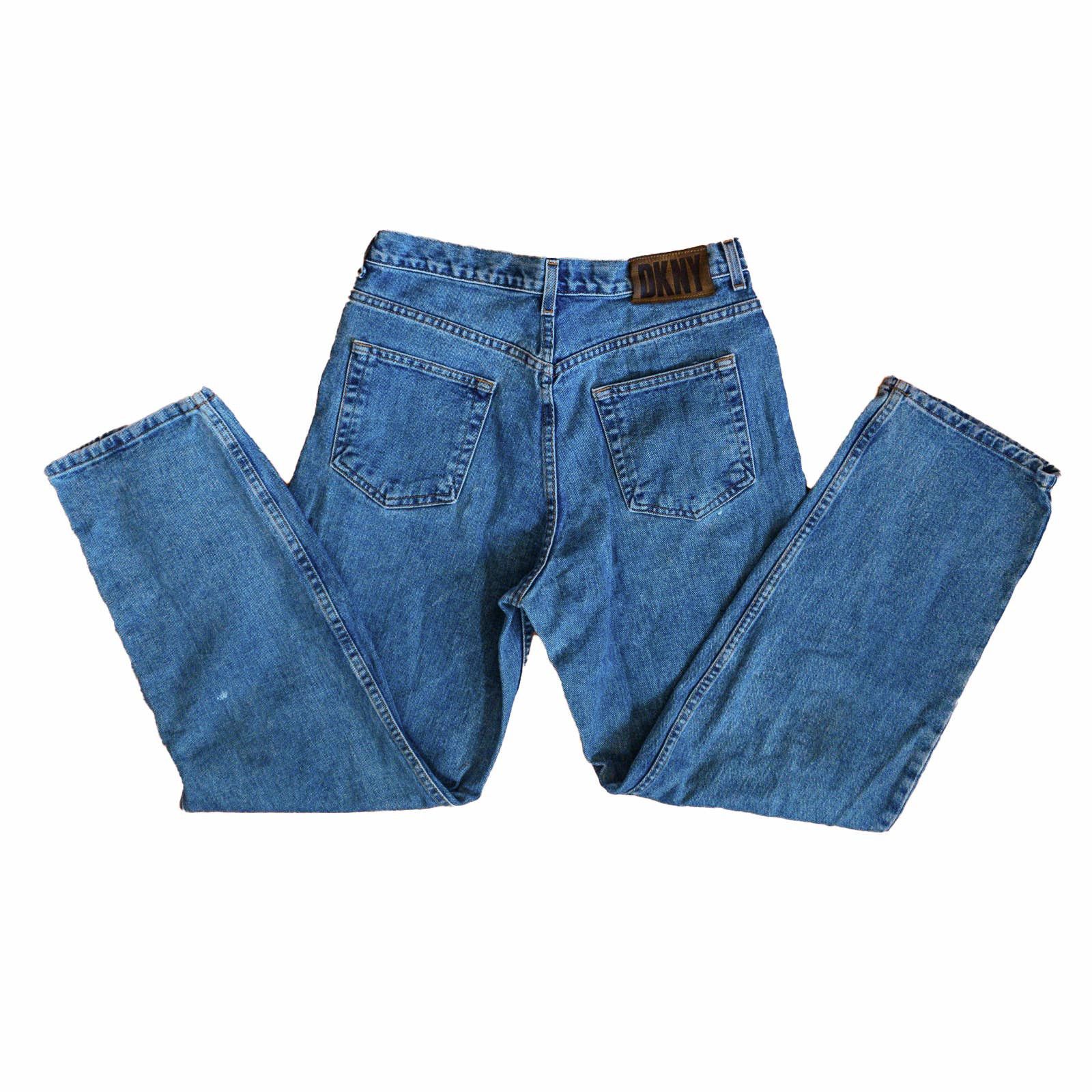 DKNY VINTAGE DKNY JEANS DENIM STRAIGHT LEG PANTS BOTTOMS SZ 31X30 Size US 31 - 1 Thumbnail