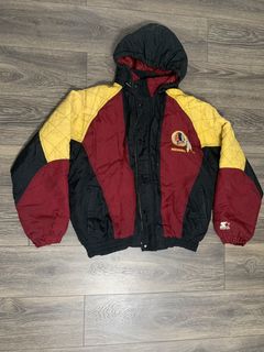 VINTAGE NFL WASHINGTON REDSKINS SATIN STARTER PROLINE JACKET 90S LARGE –  Vintage rare usa