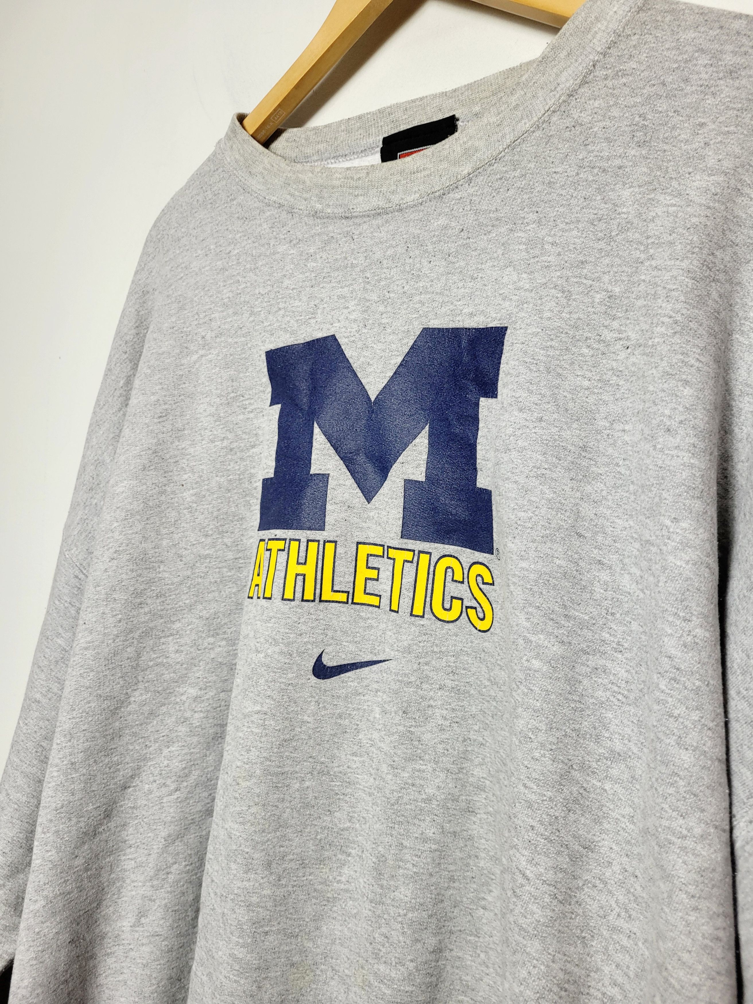 Nike Nike Michigan Athletics vintage 90s sweatshirt Size US XL / EU 56 / 4 - 5 Thumbnail