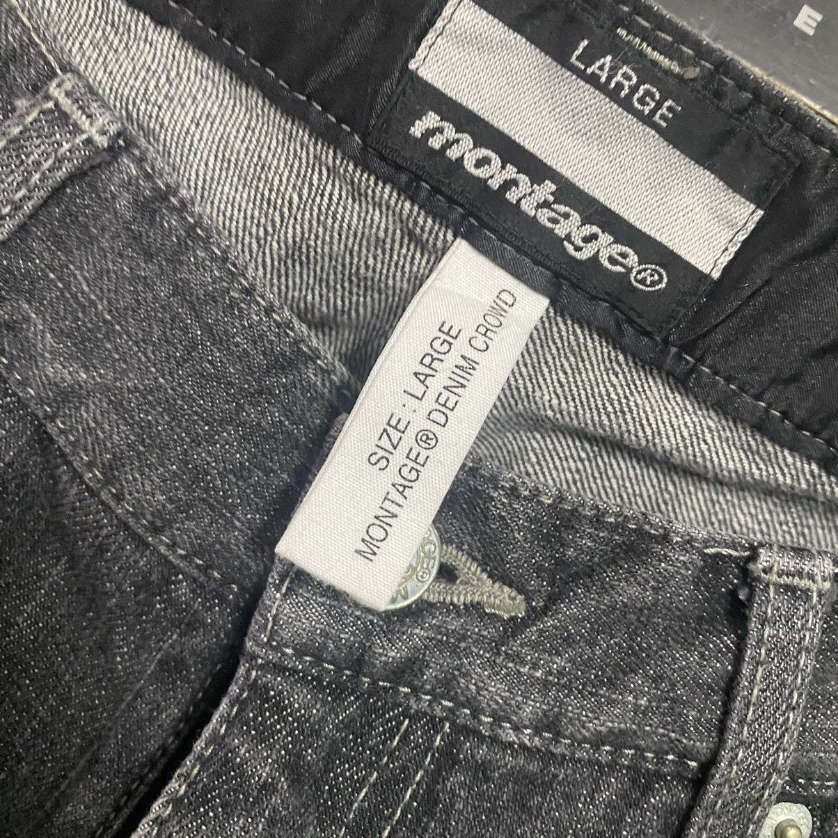 Montage MONTAGE JAPAN Denim Patchwork Jeans Size US 33 - 10 Thumbnail