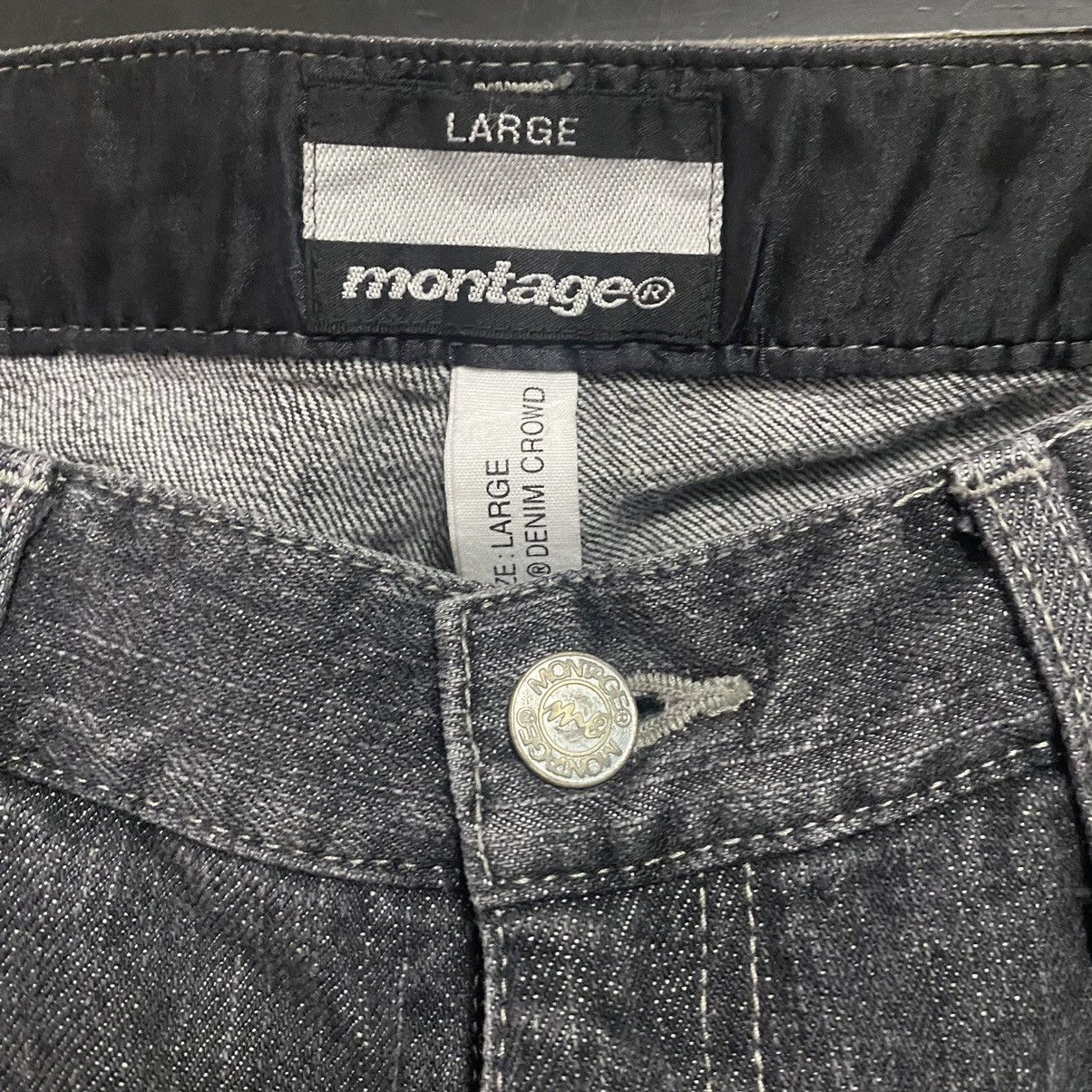 Montage MONTAGE JAPAN Denim Patchwork Jeans Size US 33 - 9 Thumbnail
