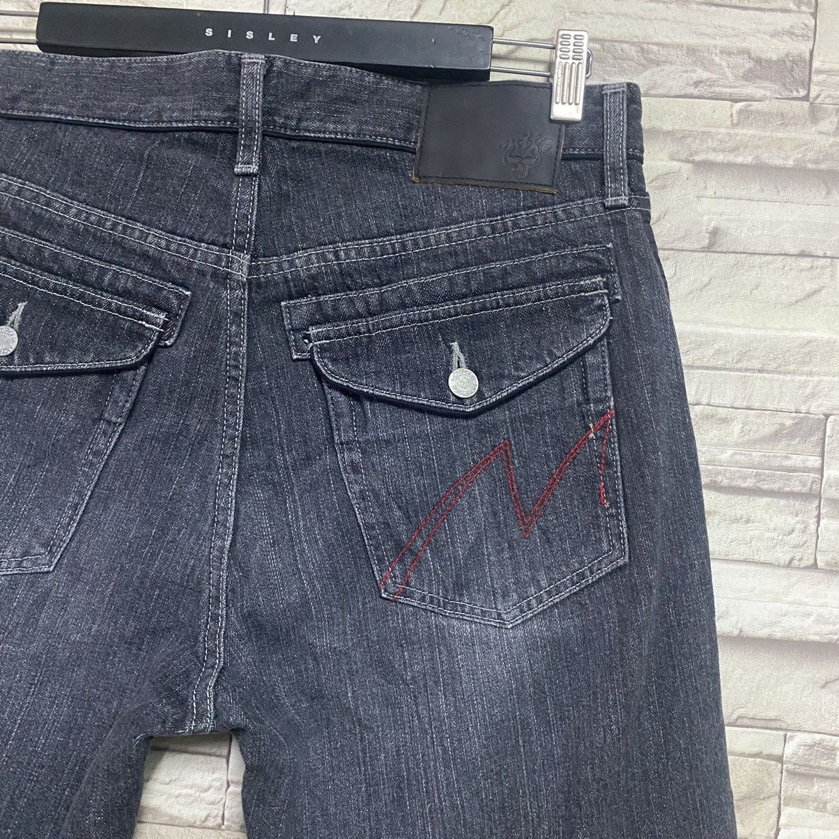 Montage MONTAGE JAPAN Denim Patchwork Jeans Size US 33 - 14 Thumbnail