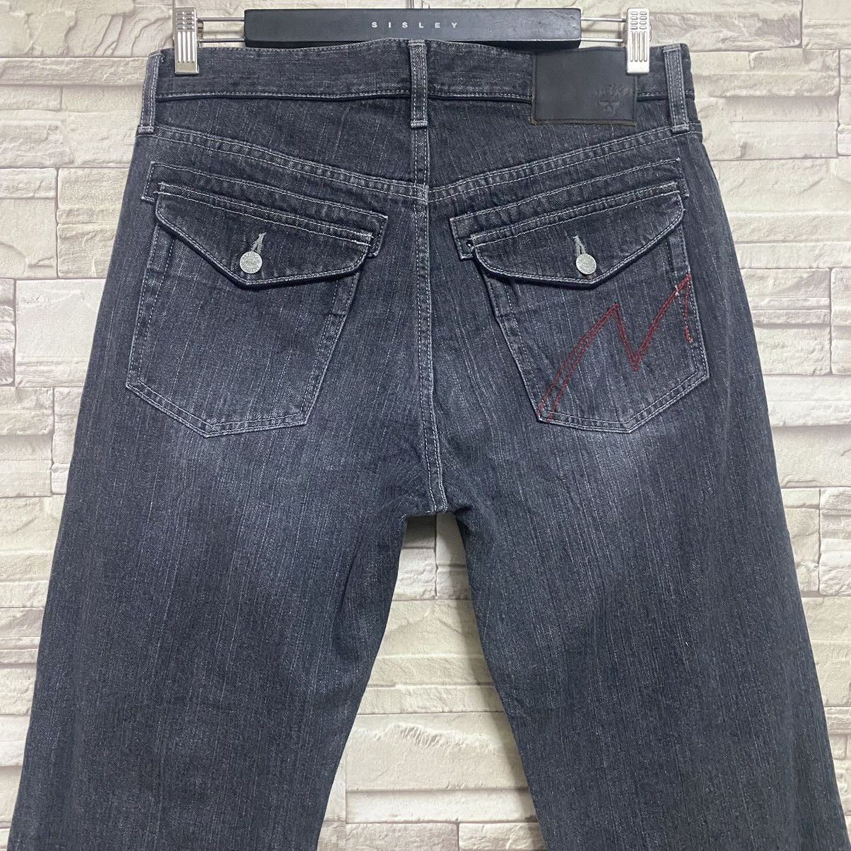 Montage MONTAGE JAPAN Denim Patchwork Jeans Size US 33 - 12 Thumbnail