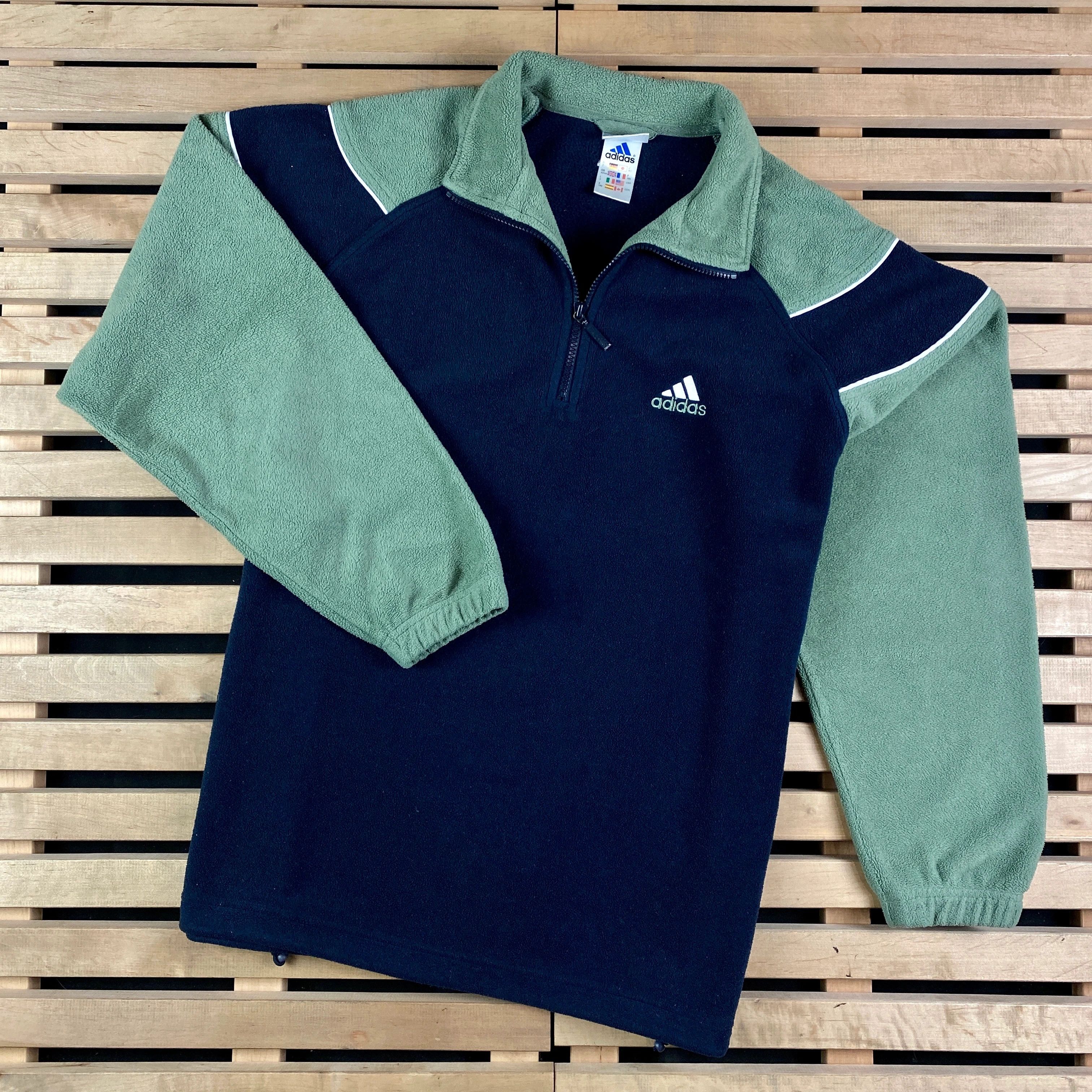 Adidas × Vintage Mens Fleece Anorak Adidas Vintage Size XL Size US XL / EU 56 / 4 - 1 Thumbnail