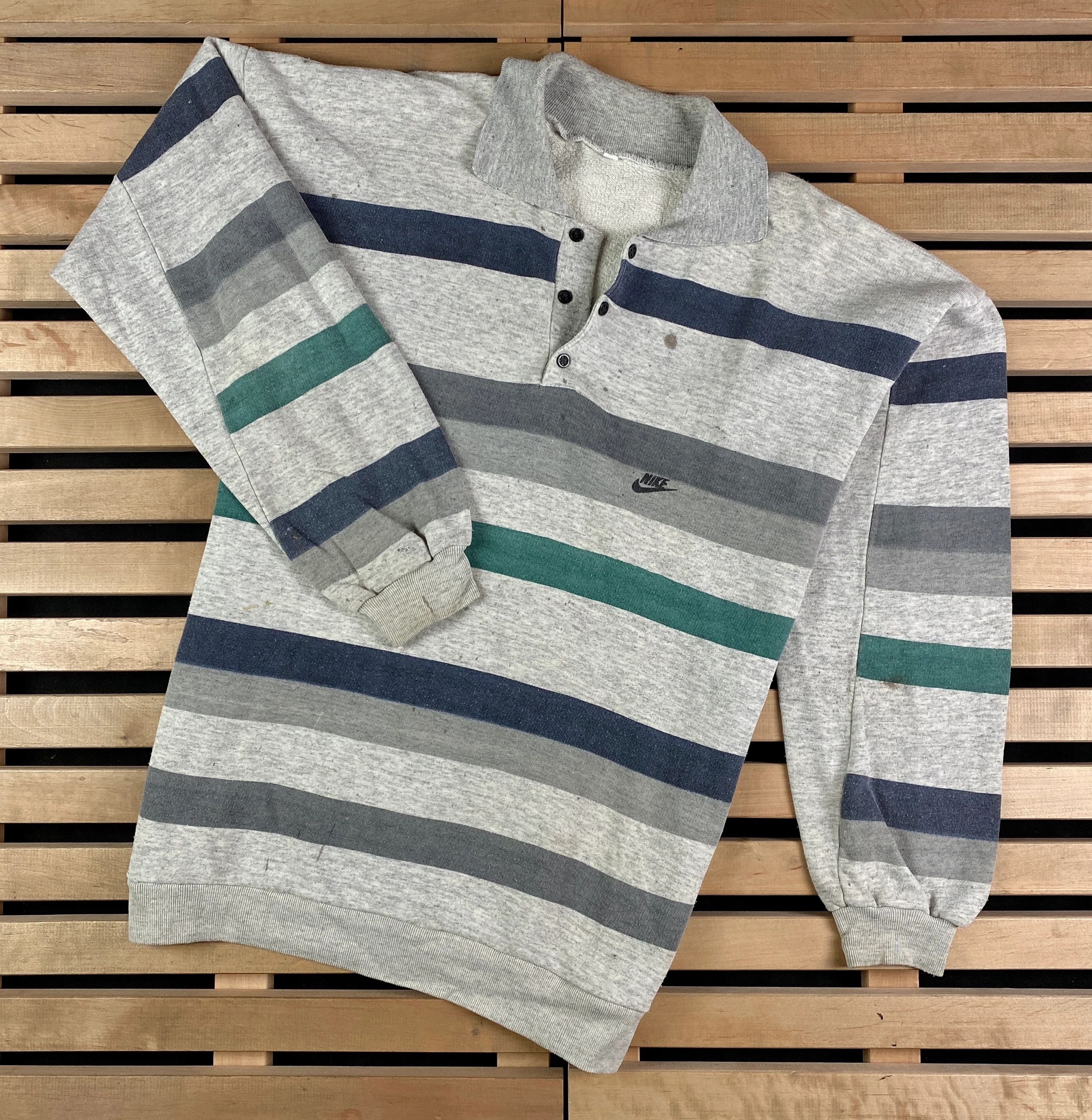 Nike × Vintage Mens Rugby Sweatshirt Nike Vintage Size XL Size US XL / EU 56 / 4 - 1 Thumbnail