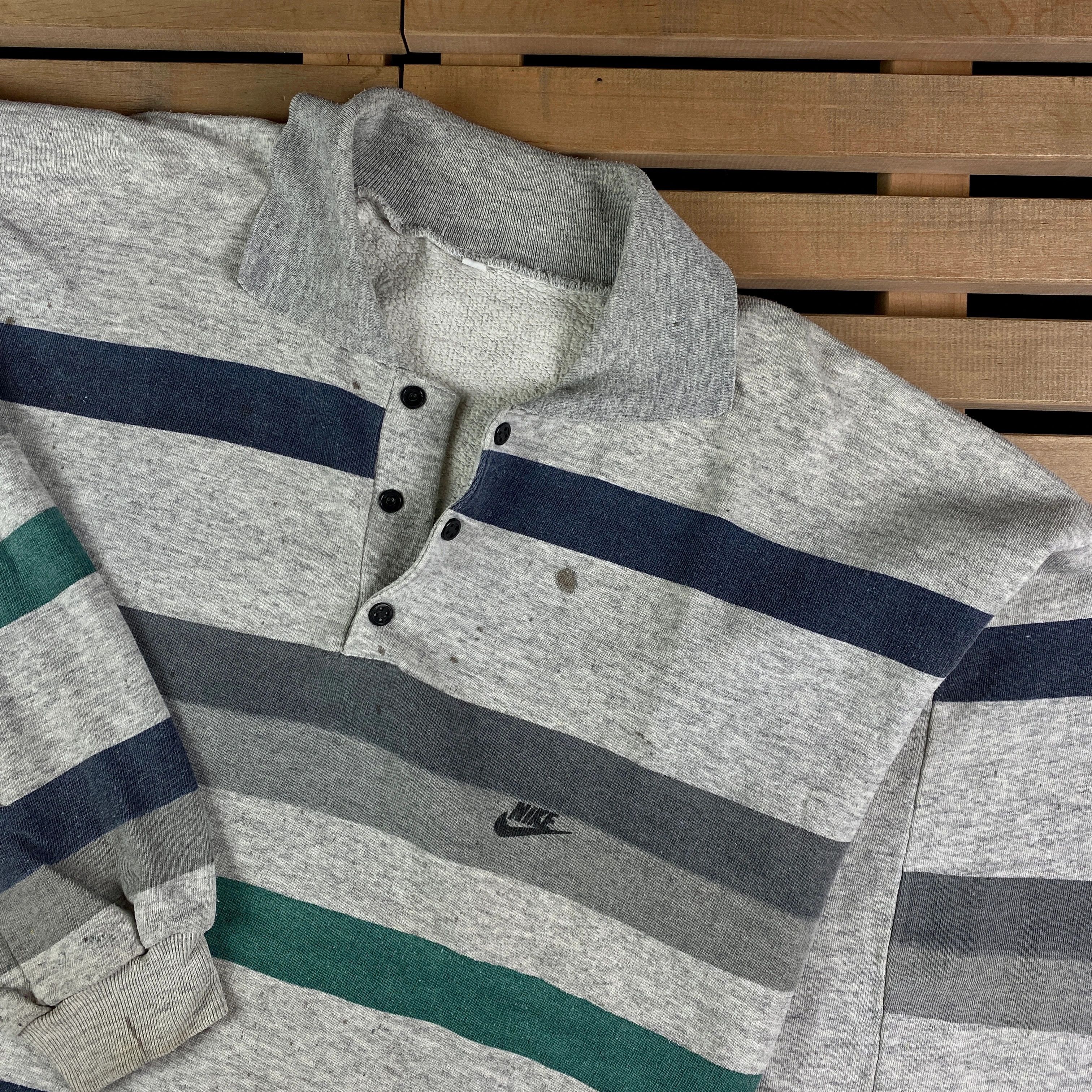 Nike × Vintage Mens Rugby Sweatshirt Nike Vintage Size XL Size US XL / EU 56 / 4 - 2 Thumbnail