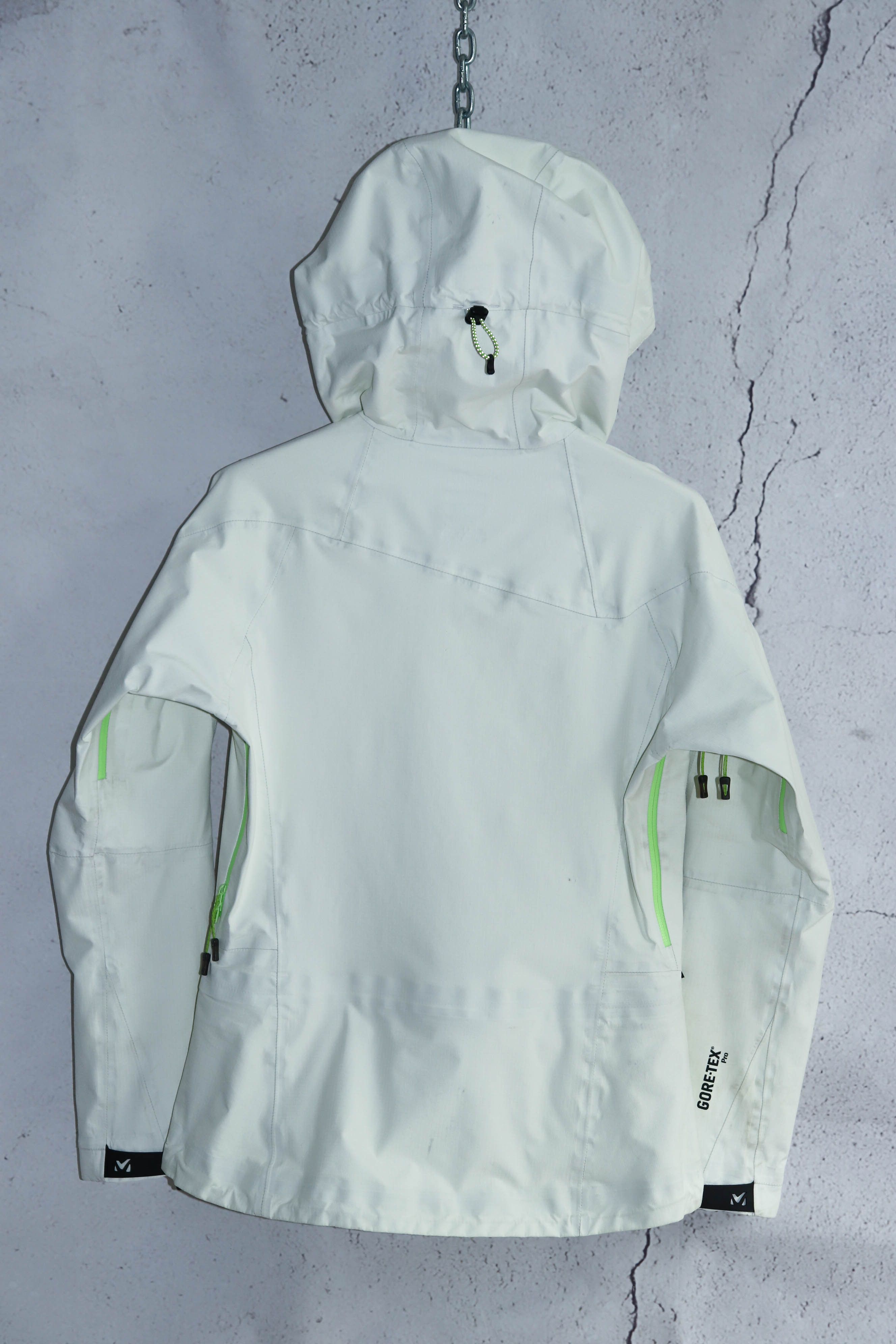 Goretex Millet Gote-Tex Pro White Outdoor Hiking Jacket Size XS / US 0-2 / IT 36-38 - 2 Thumbnail