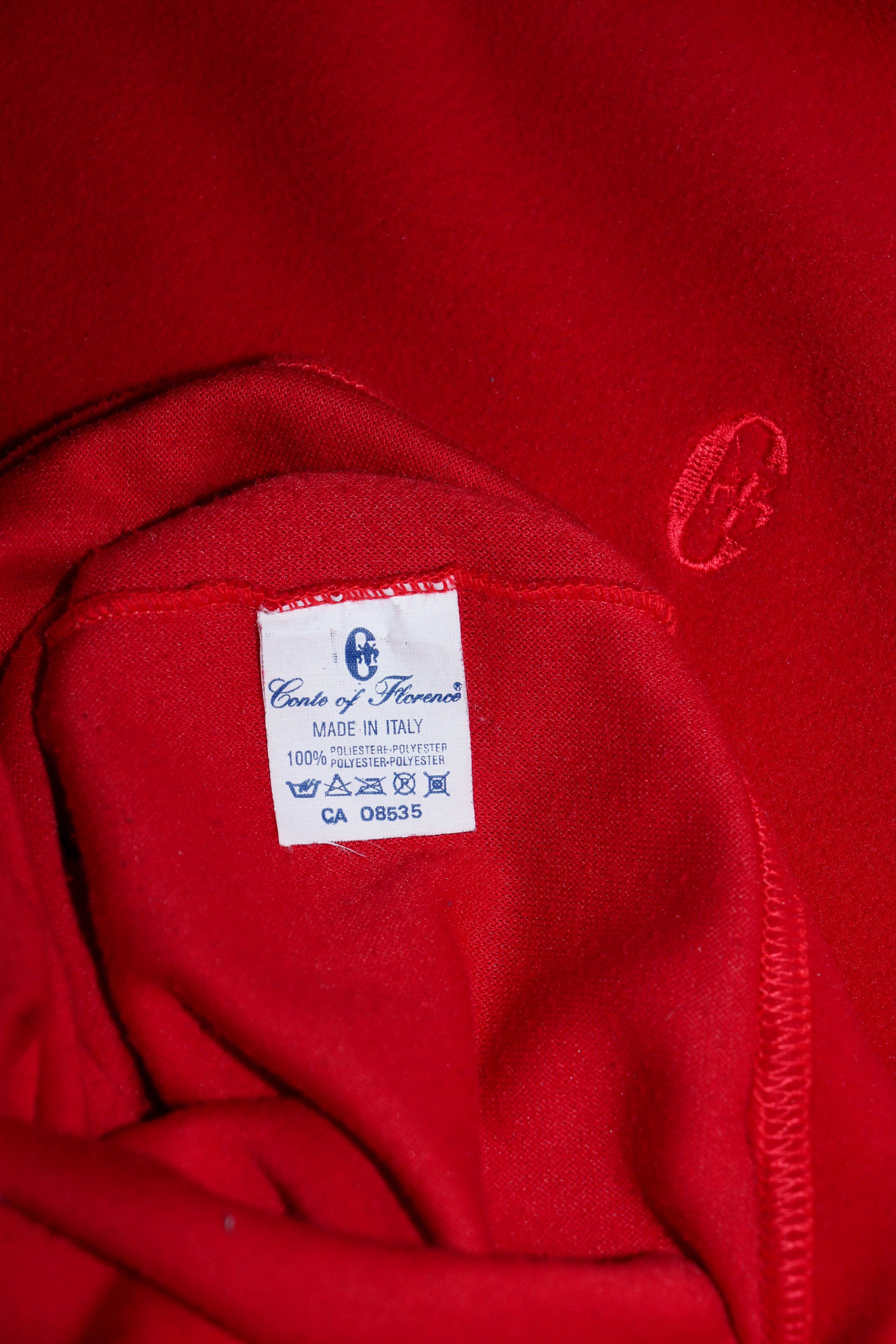 Conte of Florence Conte of Florence Vintage Red Fleece Turtleneck Sweater Size US L / EU 52-54 / 3 - 11 Thumbnail