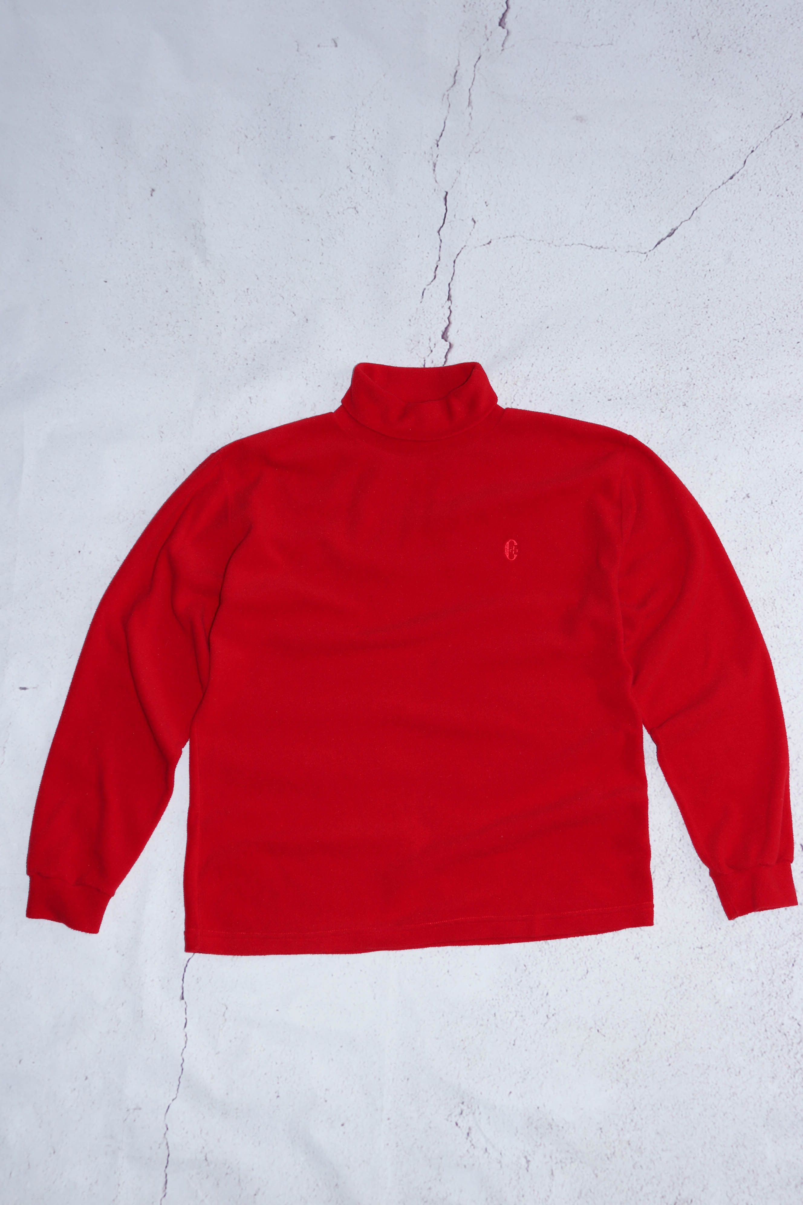 Conte of Florence Conte of Florence Vintage Red Fleece Turtleneck Sweater Size US L / EU 52-54 / 3 - 1 Thumbnail