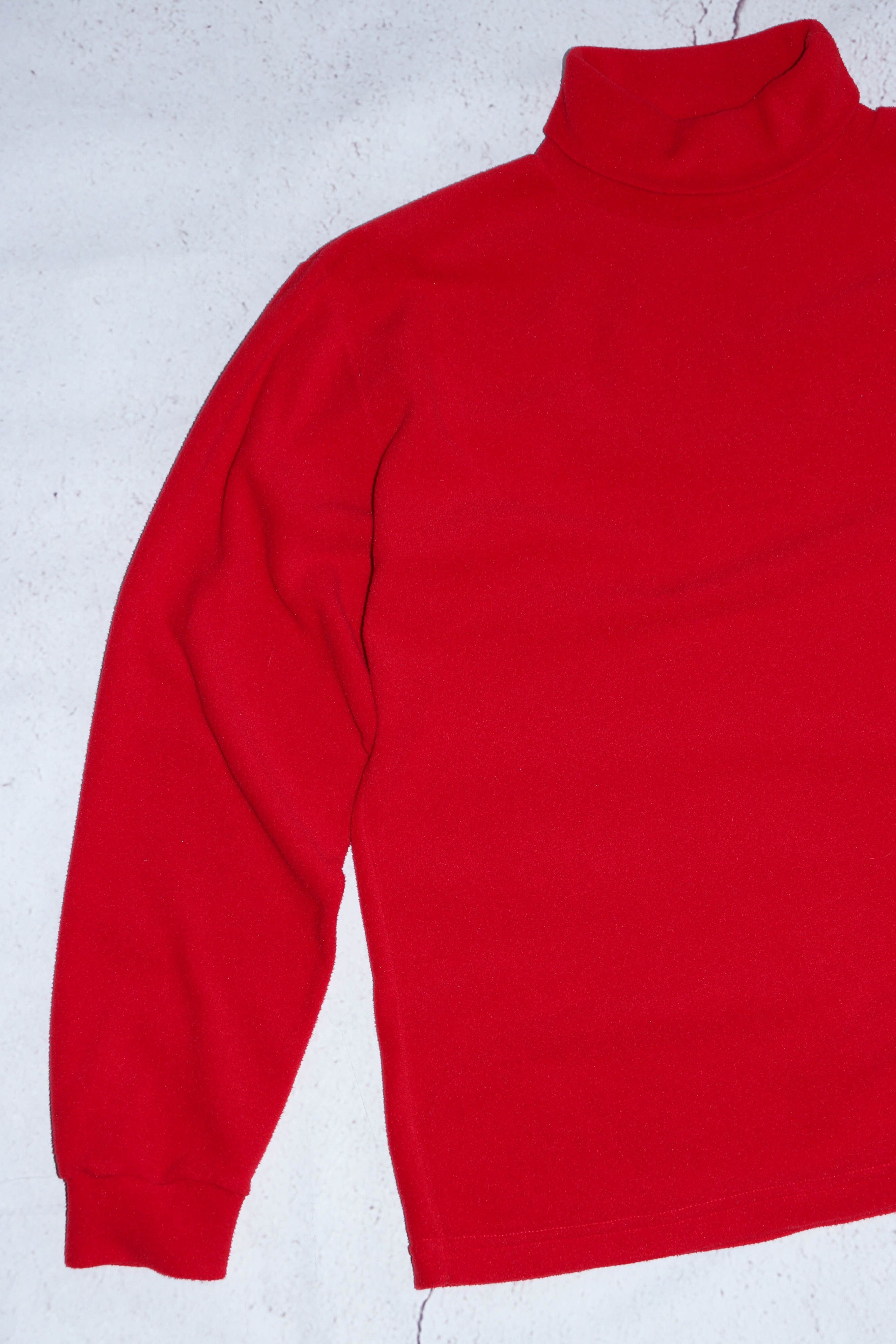 Conte of Florence Conte of Florence Vintage Red Fleece Turtleneck Sweater Size US L / EU 52-54 / 3 - 3 Thumbnail