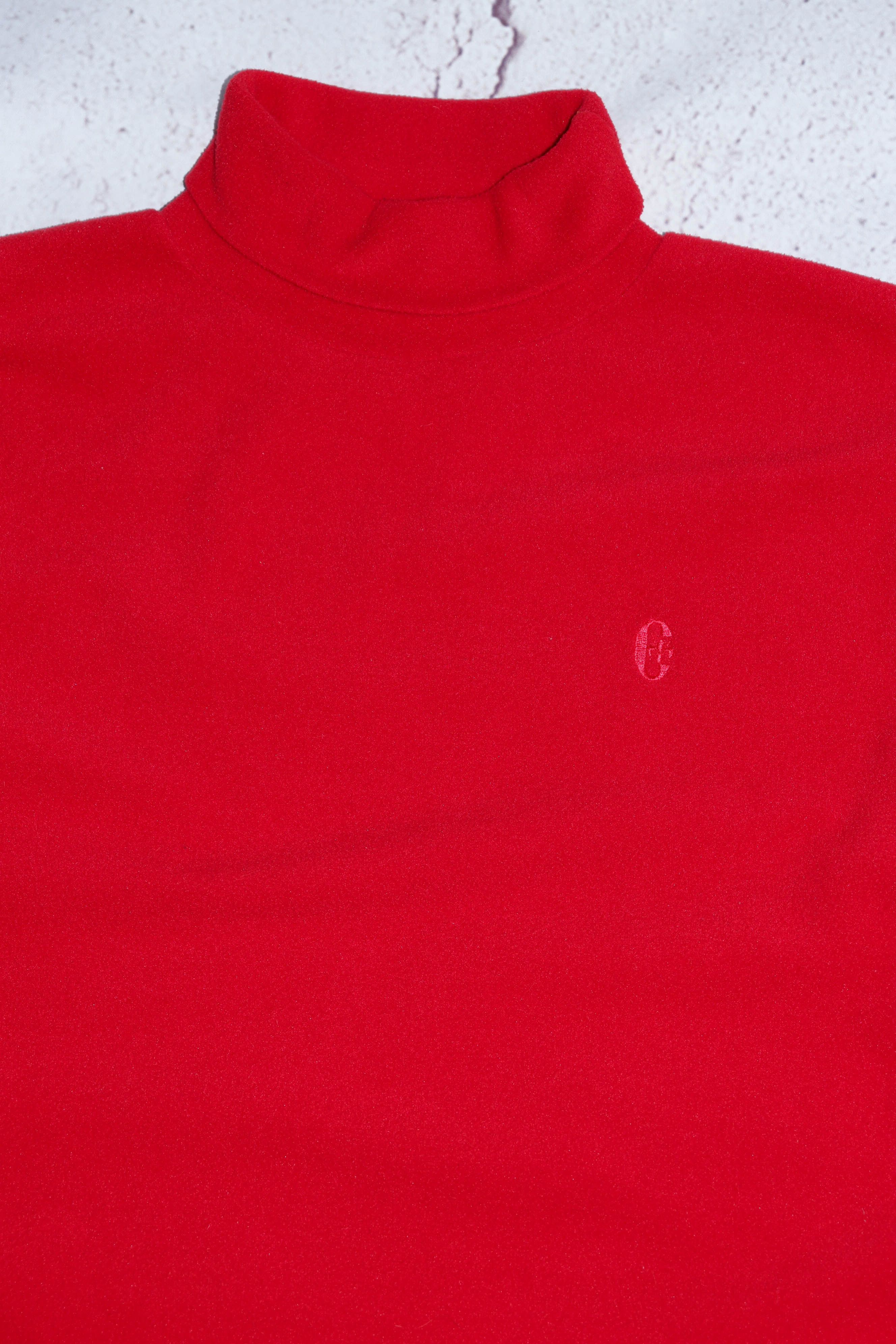 Conte of Florence Conte of Florence Vintage Red Fleece Turtleneck Sweater Size US L / EU 52-54 / 3 - 5 Thumbnail