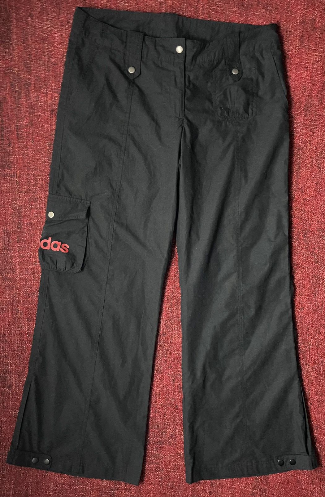 Adidas × Vintage Adidas 2004 Drill y2k wide leg pants Size 32" / US 10 / IT 46 - 1 Thumbnail