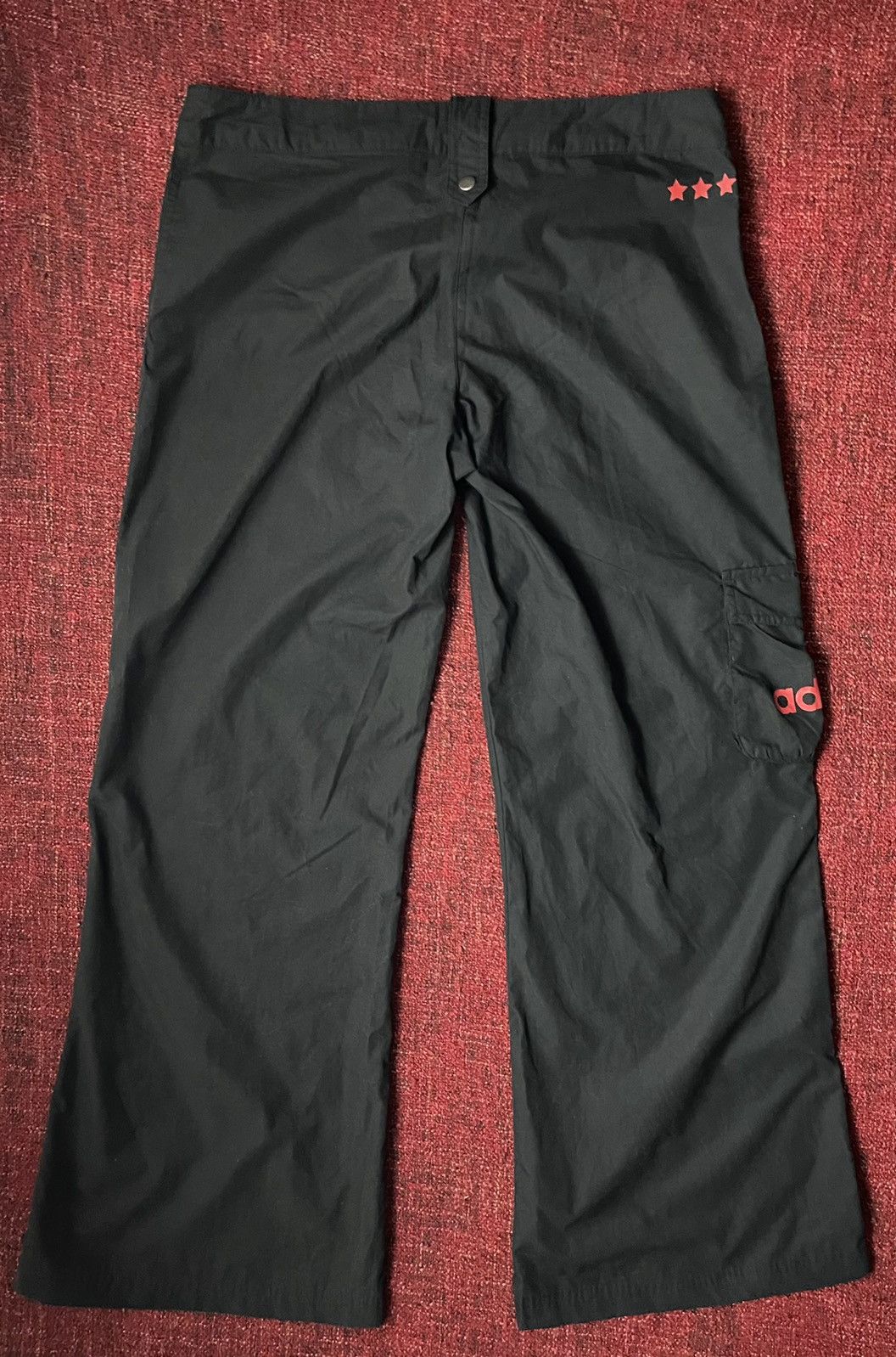 Adidas × Vintage Adidas 2004 Drill y2k wide leg pants Size 32" / US 10 / IT 46 - 2 Thumbnail