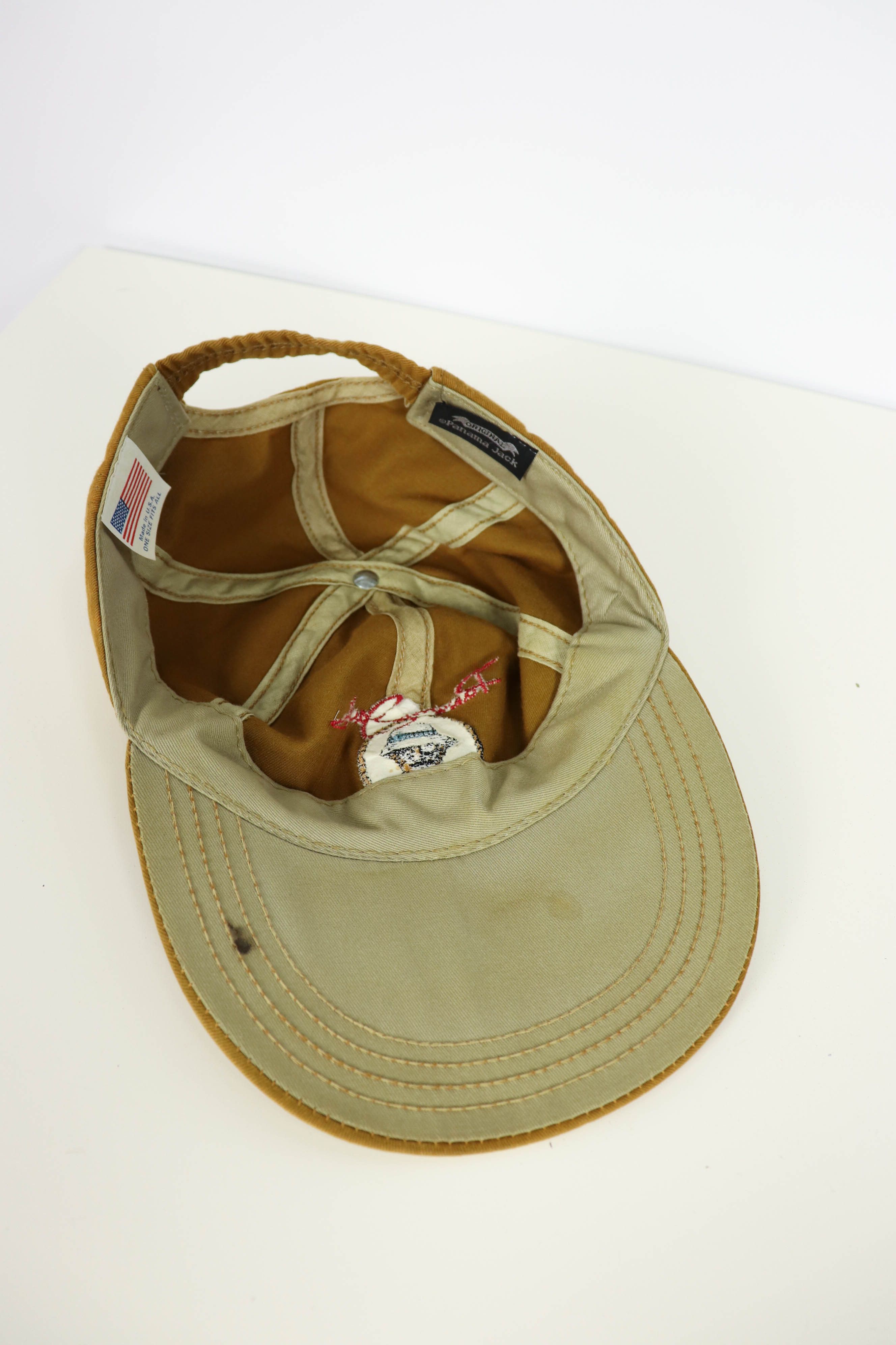 Panama Jack × Vintage Panama Jack Vintage 90s Big Logo Cap Hat Size ONE SIZE - 8 Thumbnail