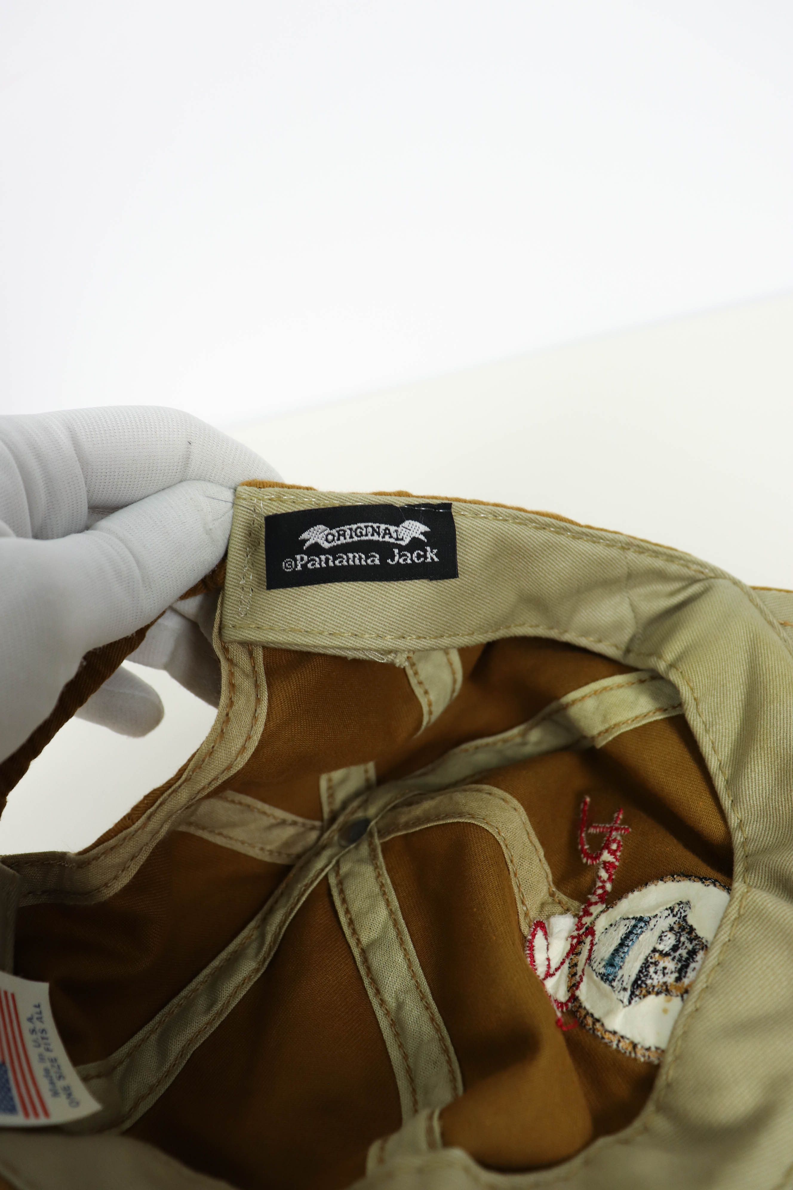 Panama Jack × Vintage Panama Jack Vintage 90s Big Logo Cap Hat Size ONE SIZE - 10 Thumbnail