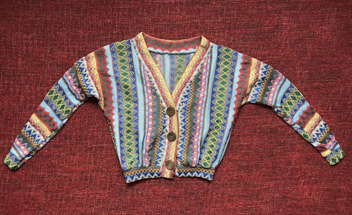 Vintage Vintage Navajo coogi style cardigan Size S / US 4 / IT 40 - 1 Thumbnail