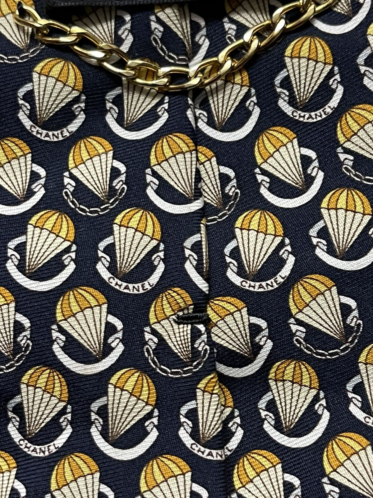 Chanel × Designer Chanel 100% silk tie Size ONE SIZE - 5 Thumbnail