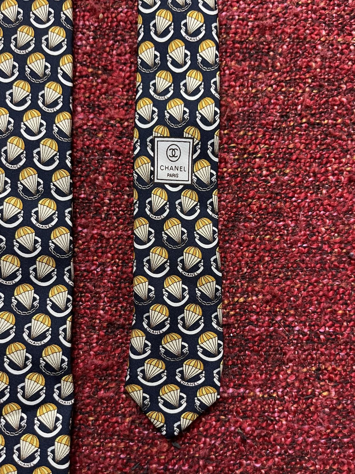 Chanel × Designer Chanel 100% silk tie Size ONE SIZE - 6 Thumbnail