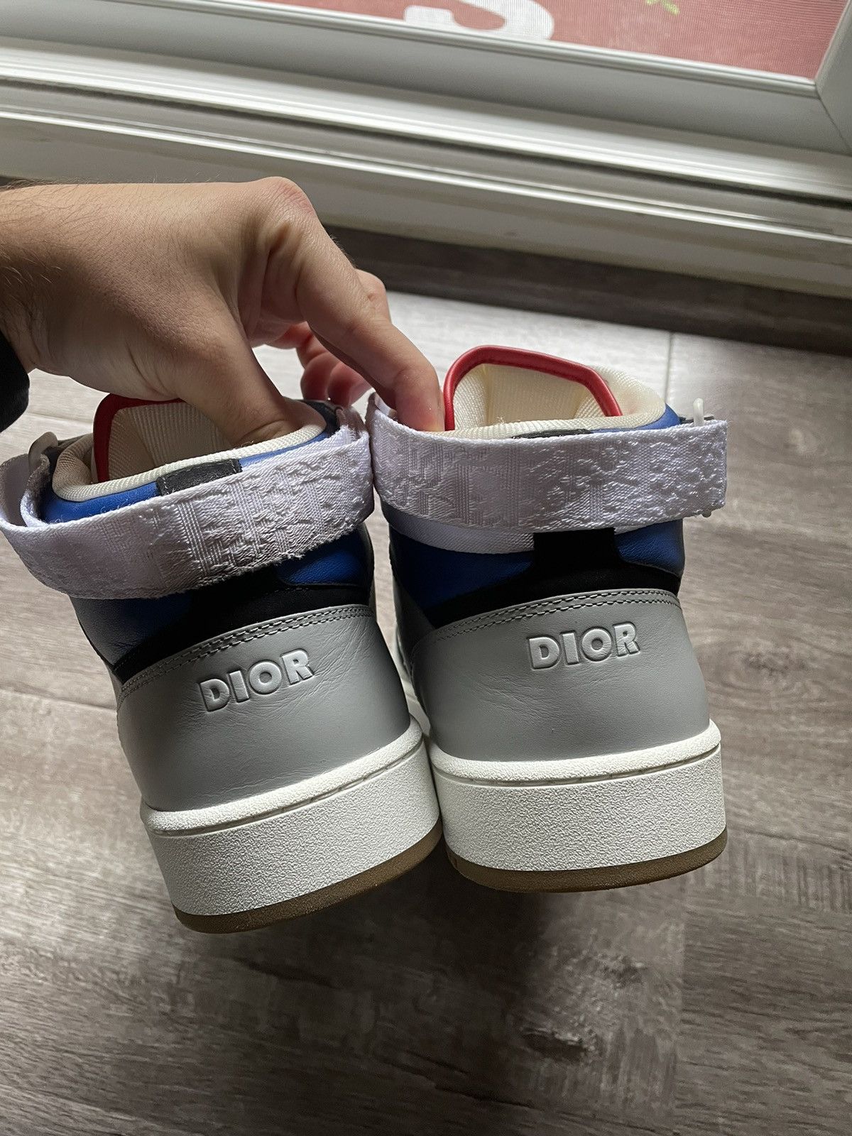 Dior Dior B27 White Oblique Mid Top Sneaker Size US 14 / EU 47 - 7 Thumbnail