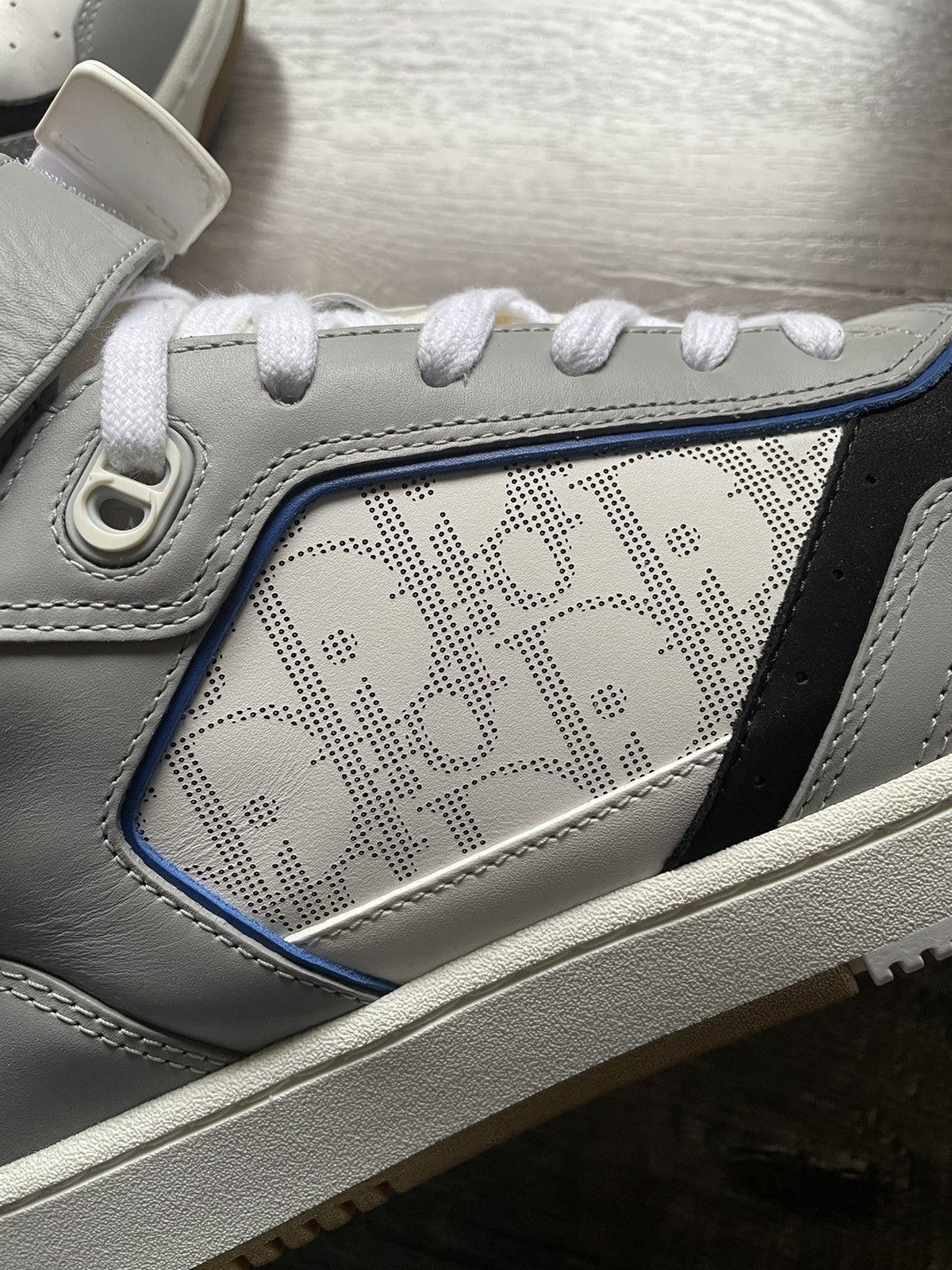 Dior Dior B27 White Oblique Mid Top Sneaker Size US 14 / EU 47 - 5 Thumbnail