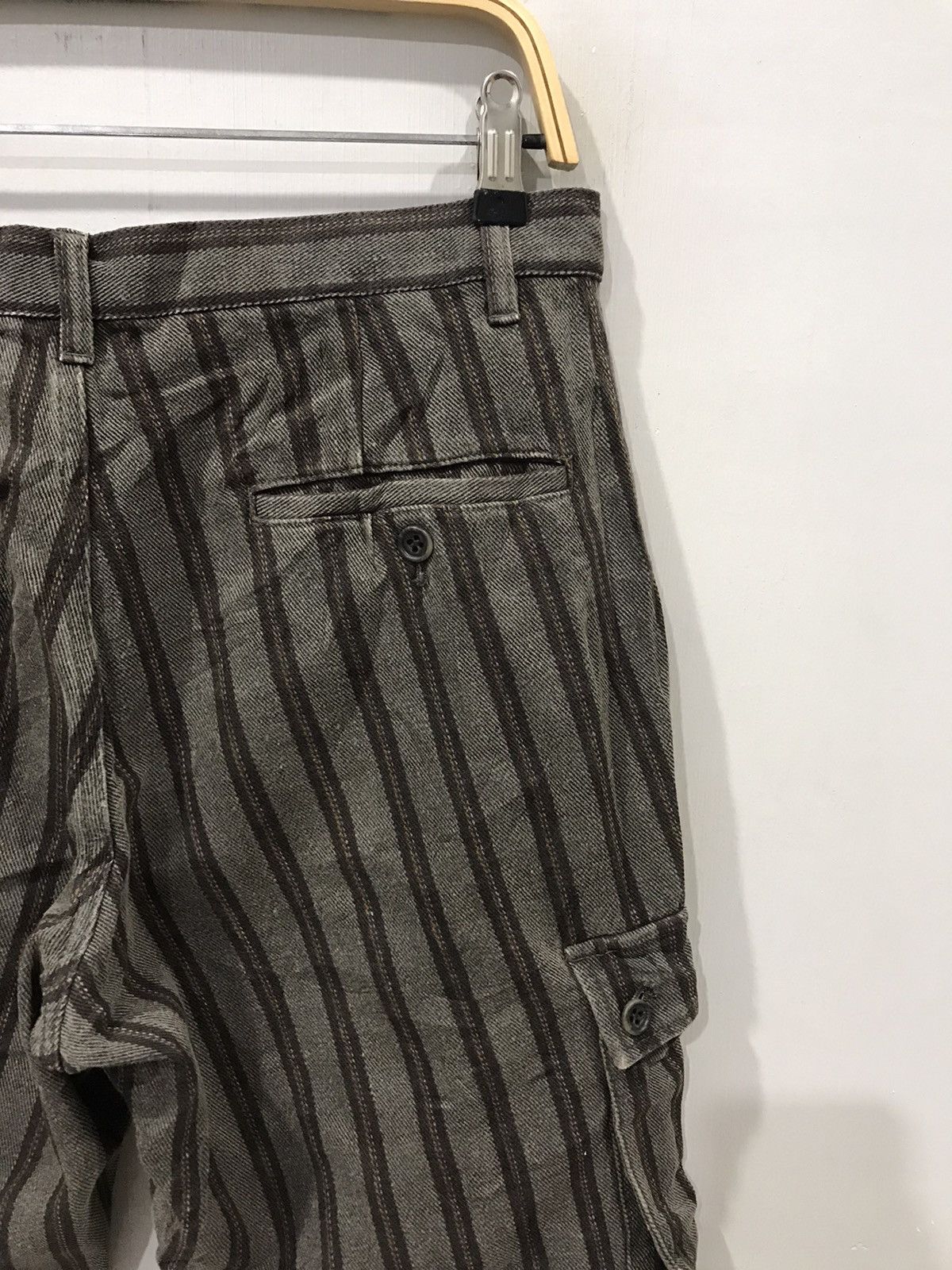 Comme Ca Ism × Japanese Brand COMME CA ISM Japan Striped Sturdy Cargo Pant Size US 30 / EU 46 - 8 Thumbnail