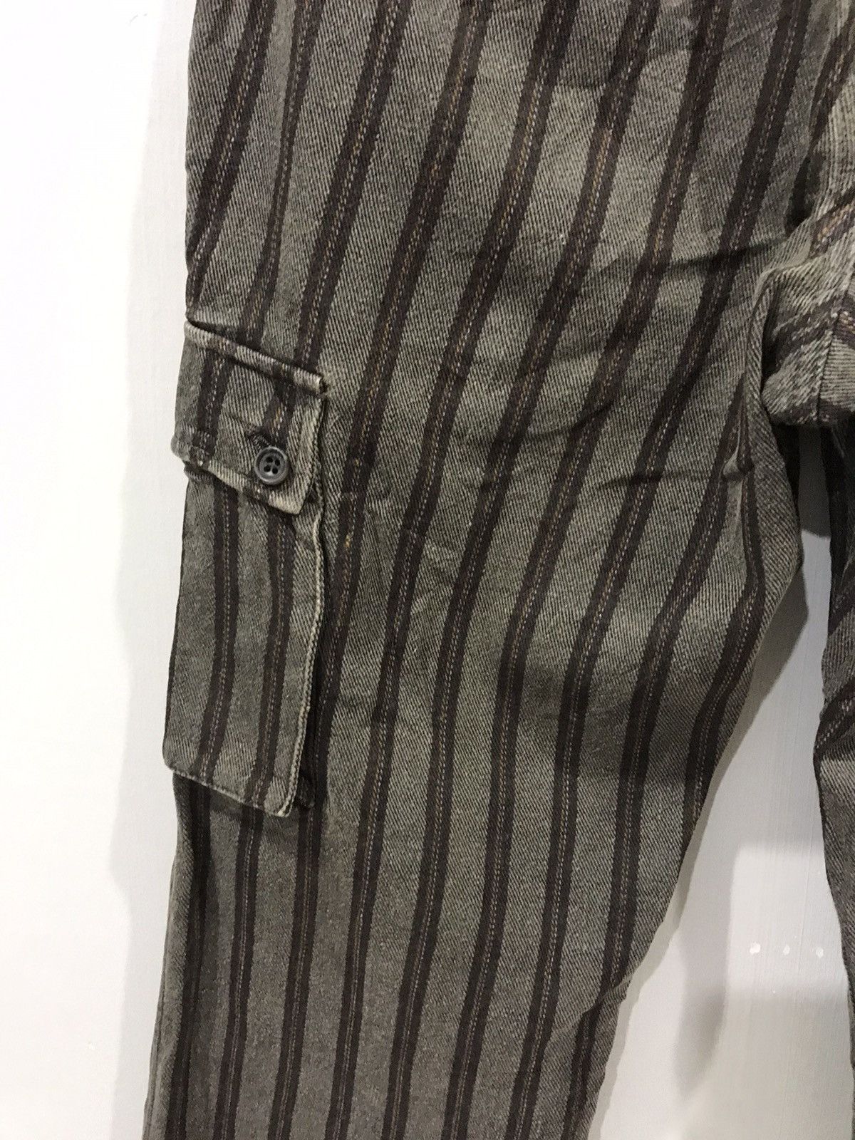 Comme Ca Ism × Japanese Brand COMME CA ISM Japan Striped Sturdy Cargo Pant Size US 30 / EU 46 - 11 Thumbnail
