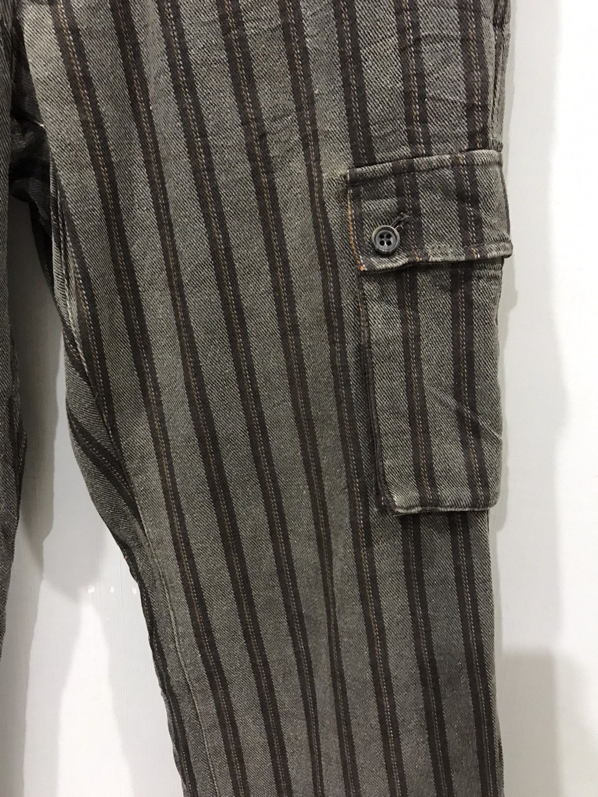 Comme Ca Ism × Japanese Brand COMME CA ISM Japan Striped Sturdy Cargo Pant Size US 30 / EU 46 - 4 Thumbnail