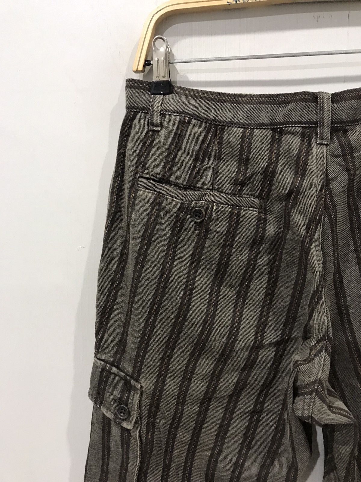 Comme Ca Ism × Japanese Brand COMME CA ISM Japan Striped Sturdy Cargo Pant Size US 30 / EU 46 - 9 Thumbnail