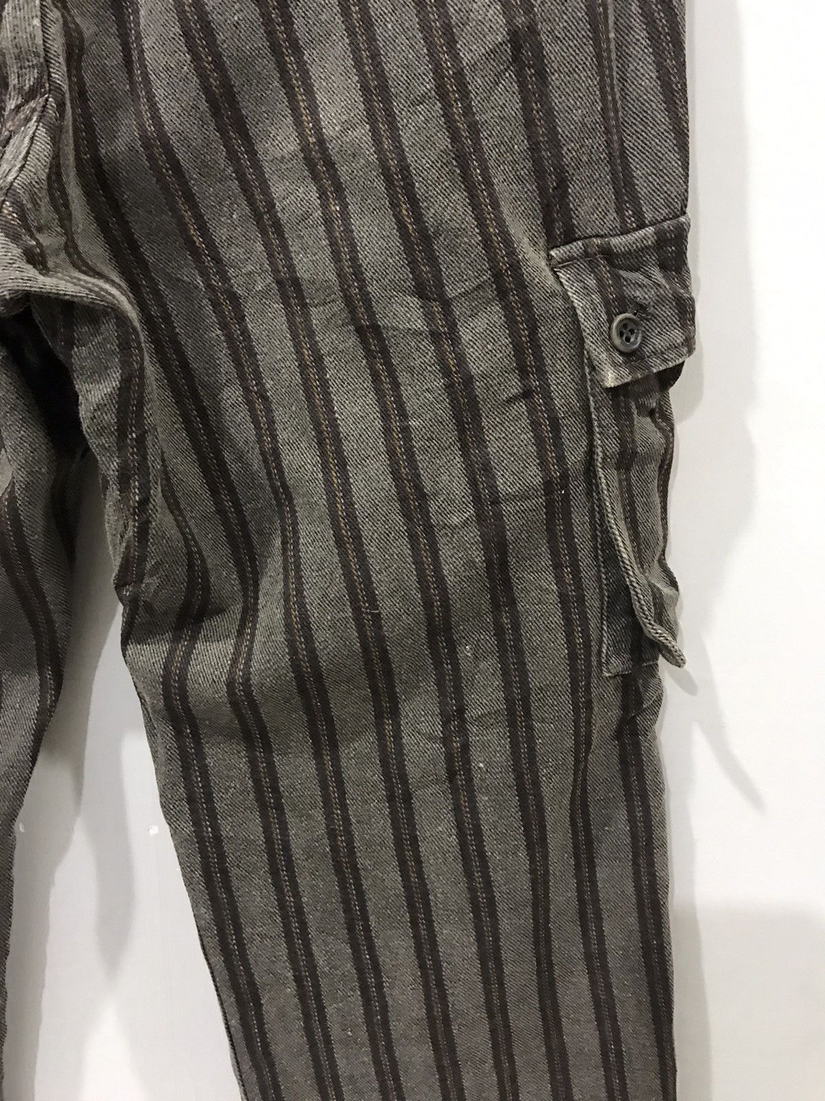 Comme Ca Ism × Japanese Brand COMME CA ISM Japan Striped Sturdy Cargo Pant Size US 30 / EU 46 - 10 Thumbnail