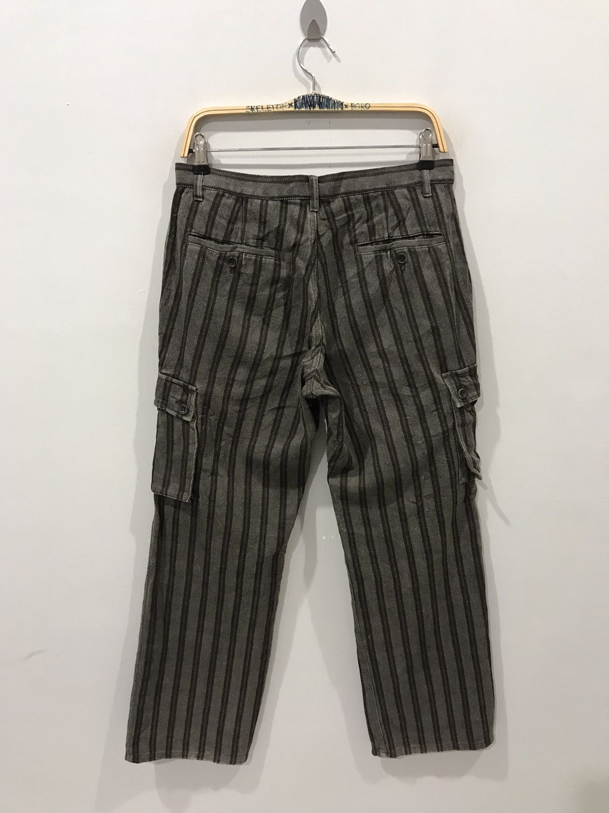 Comme Ca Ism × Japanese Brand COMME CA ISM Japan Striped Sturdy Cargo Pant Size US 30 / EU 46 - 7 Thumbnail