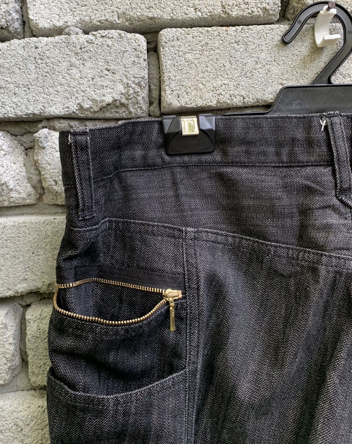 Japanese Brand Phil Smart Side Zipper Pocket Denim Pants Size US 35 - 13 Thumbnail