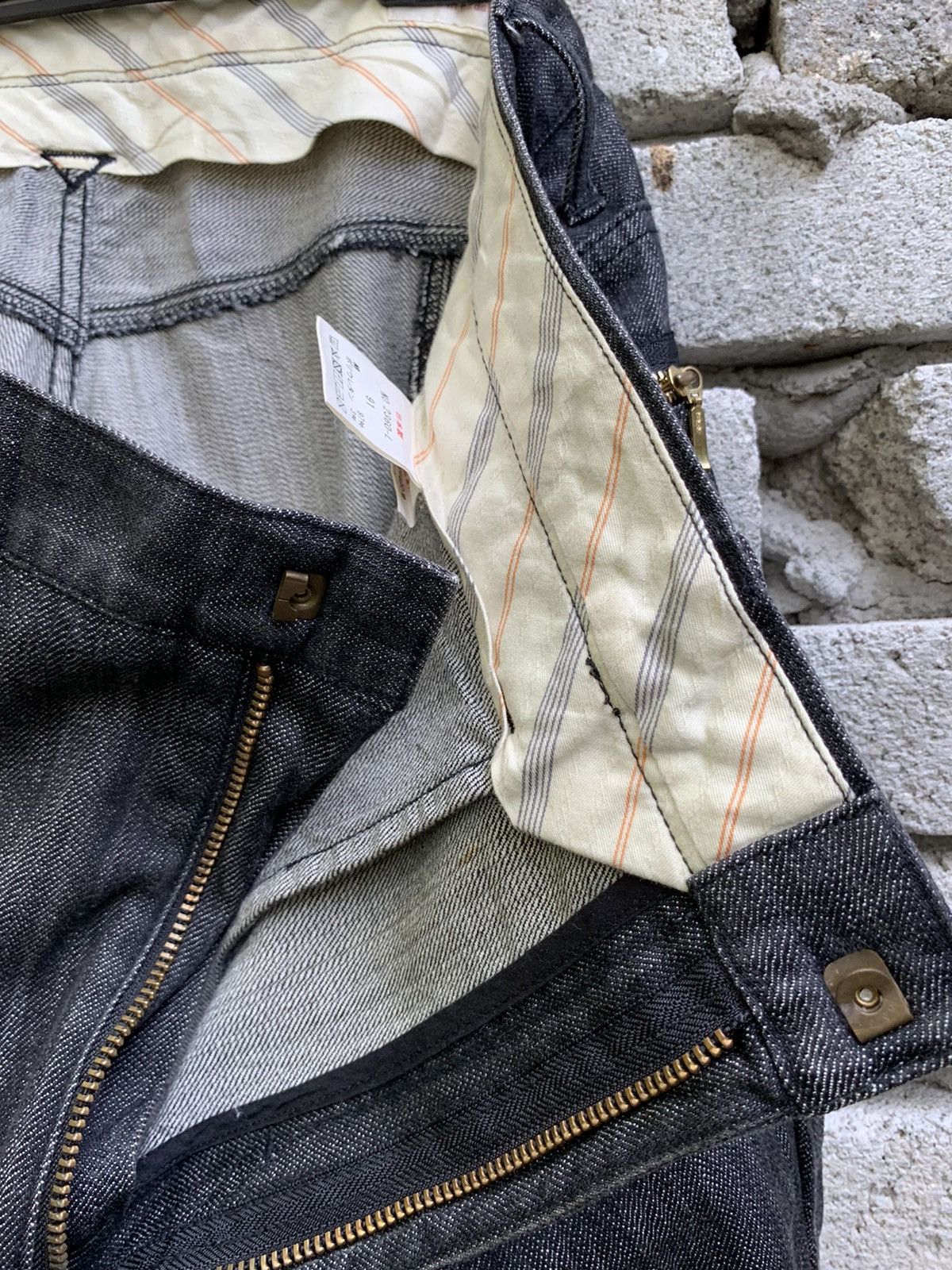 Japanese Brand Phil Smart Side Zipper Pocket Denim Pants Size US 35 - 15 Thumbnail
