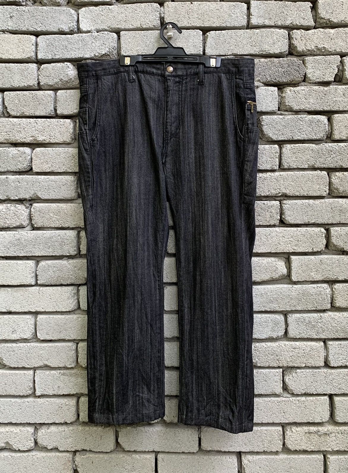 Japanese Brand Phil Smart Side Zipper Pocket Denim Pants Size US 35 - 2 Thumbnail