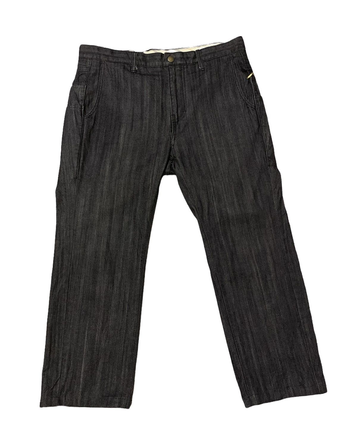 Japanese Brand Phil Smart Side Zipper Pocket Denim Pants Size US 35 - 21 Thumbnail