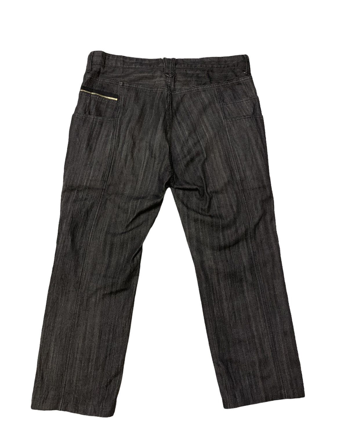Japanese Brand Phil Smart Side Zipper Pocket Denim Pants Size US 35 - 22 Thumbnail