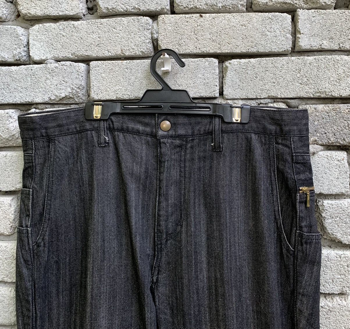 Japanese Brand Phil Smart Side Zipper Pocket Denim Pants Size US 35 - 8 Thumbnail