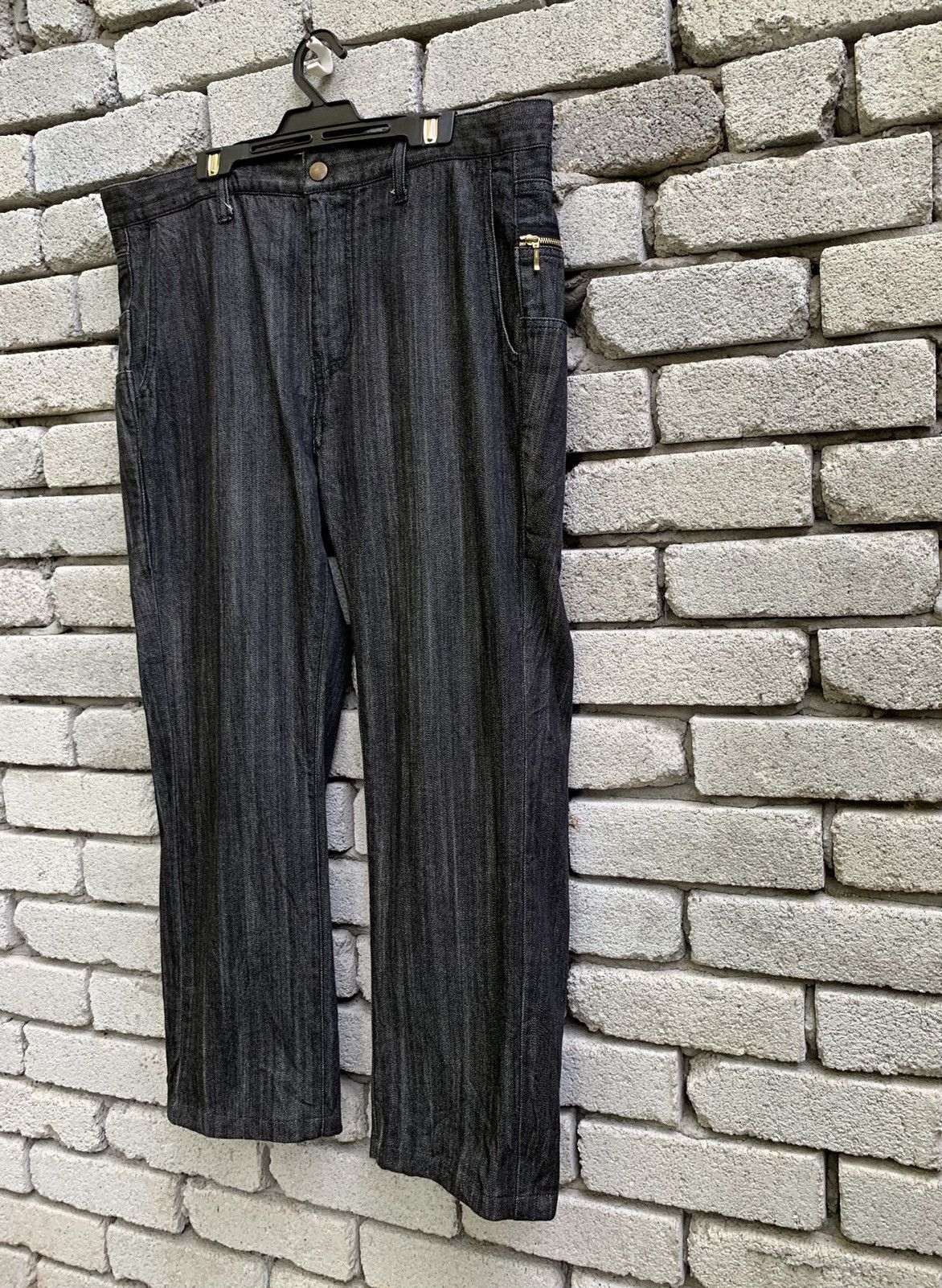 Japanese Brand Phil Smart Side Zipper Pocket Denim Pants Size US 35 - 3 Thumbnail