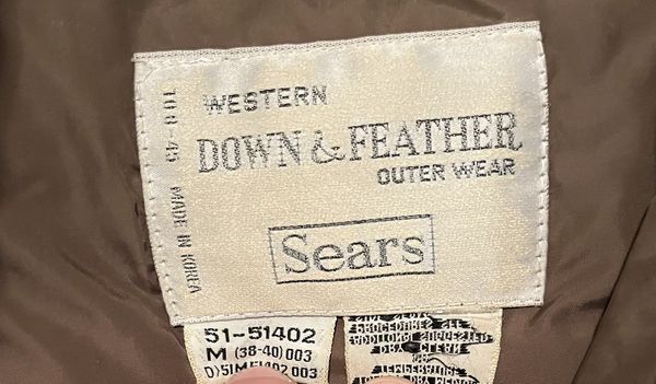 Vintage Vintage Sears Down&Feather Jacket | Grailed