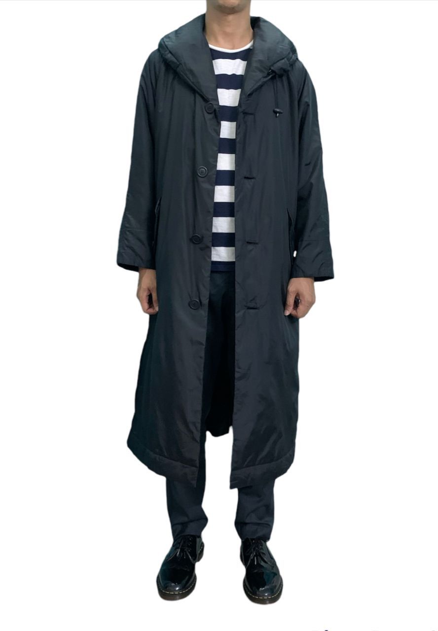 image of Issey Miyake Windcoat Pillow Neck Foldable Hoodie Jacket in Black, Men's (Size Large)