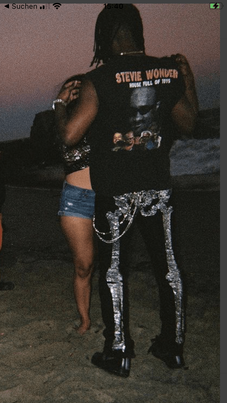 Klan Life skeleton stone pants